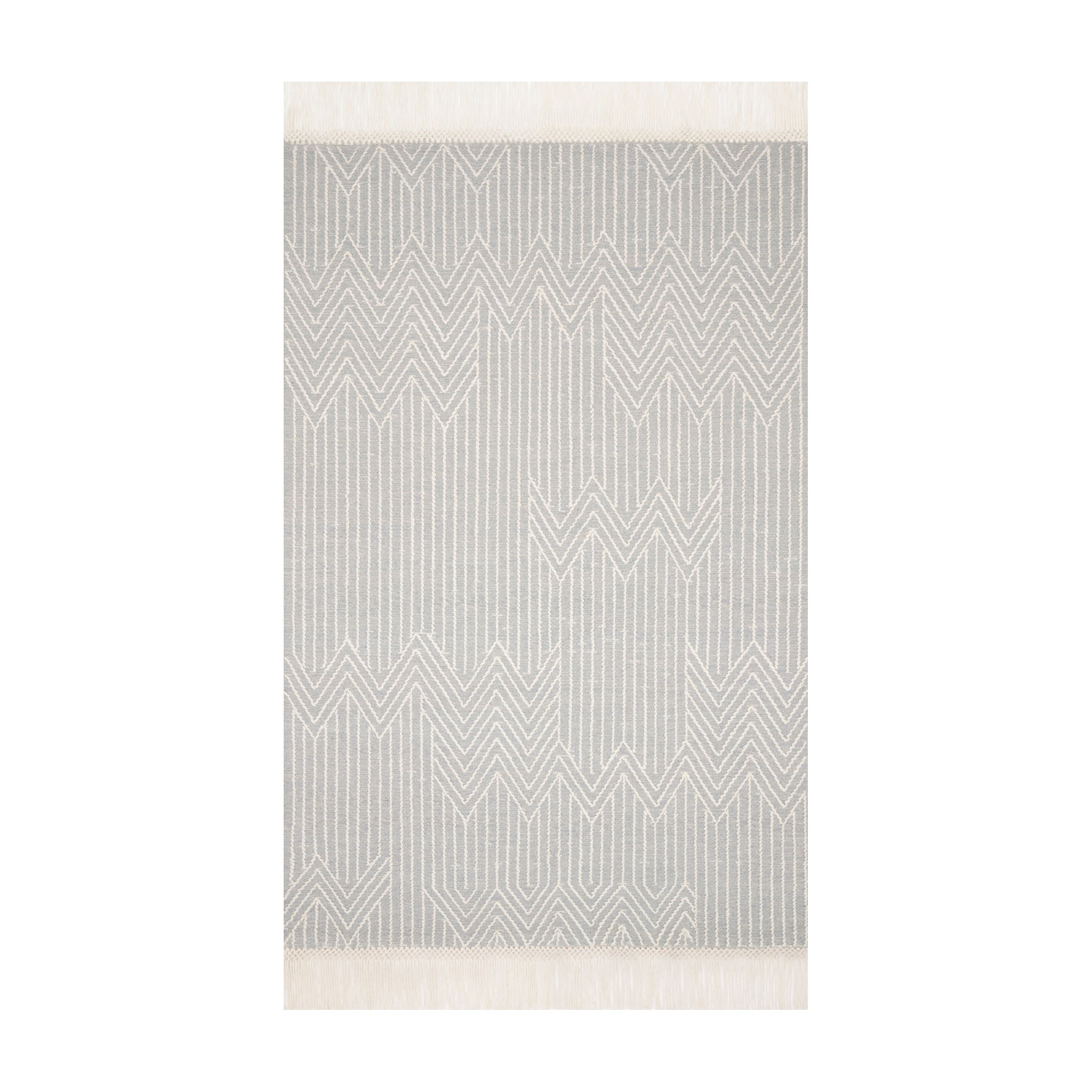 Magnolia Home By Joanna Gaines x Loloi Newton Lt Grey / Ivory Rug RUGS - wool Loloi 18" x 18"