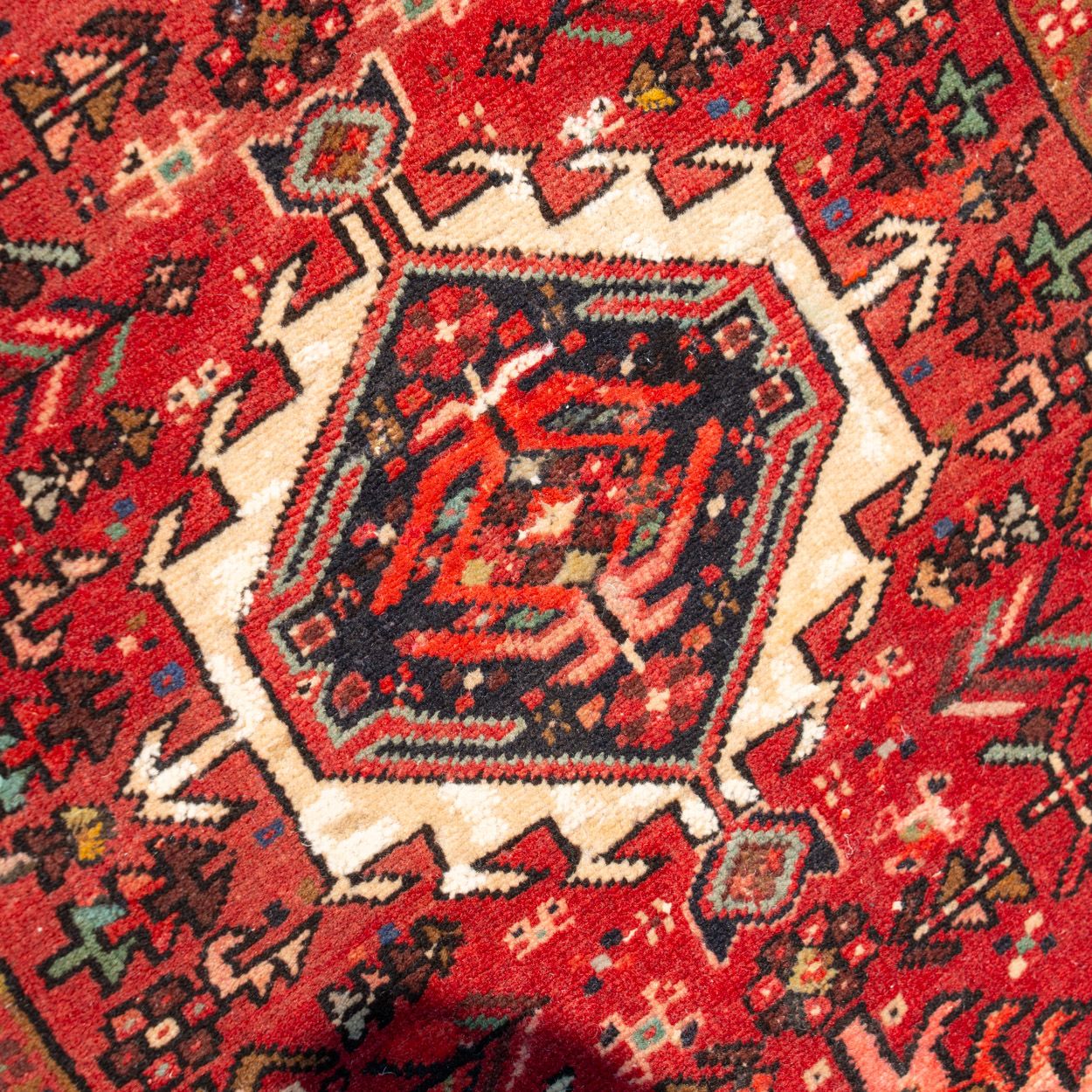 2'4" x 6'3" Vintage Persian Heriz Rug - Rug & Weave