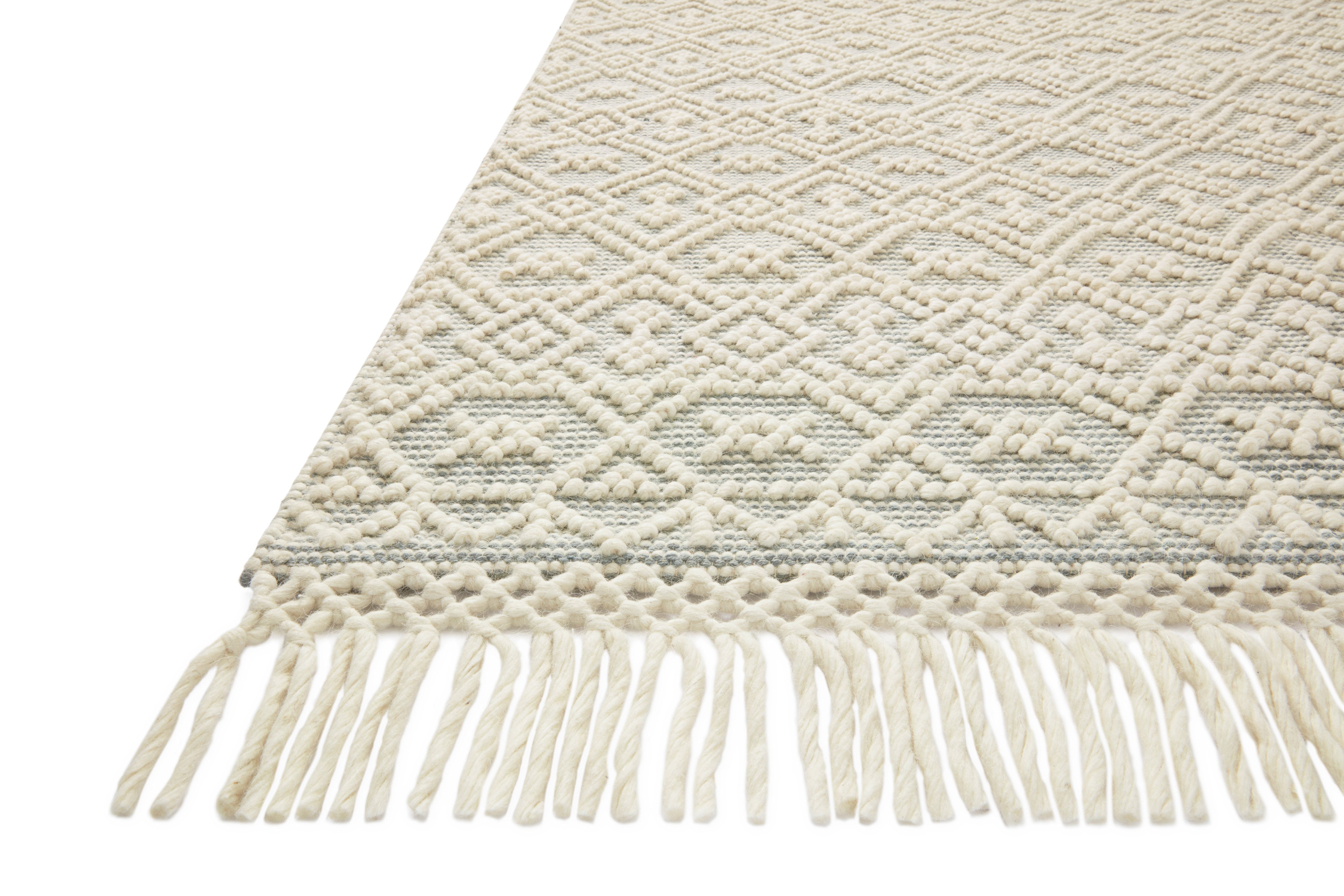 Loloi Noelle Ivory / Blue Rug RUGS - wool Loloi