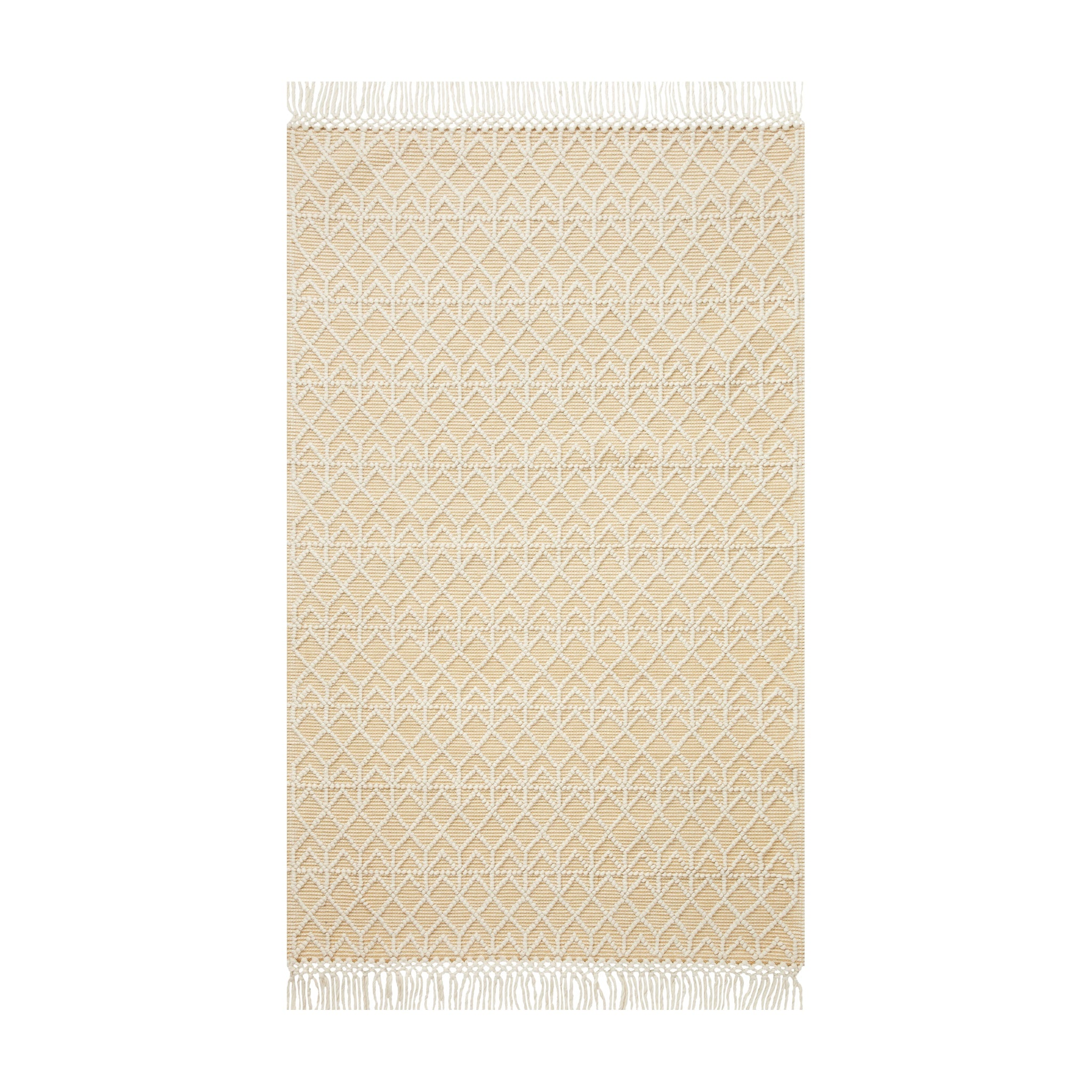 Loloi Noelle Ivory / Gold Rug RUGS - wool Loloi 18" x 18"