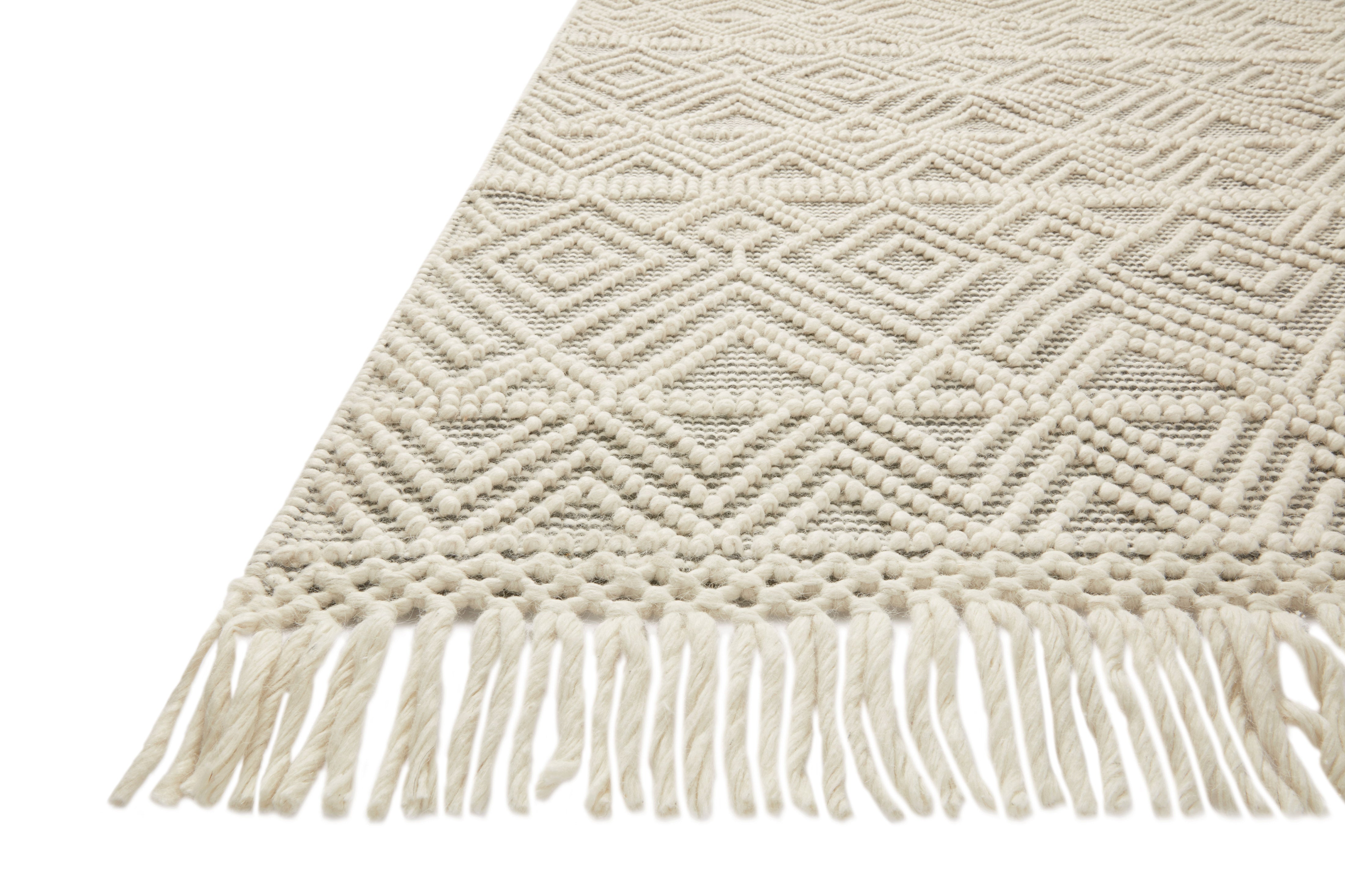 Loloi Noelle Ivory / Grey Rug RUGS - wool Loloi