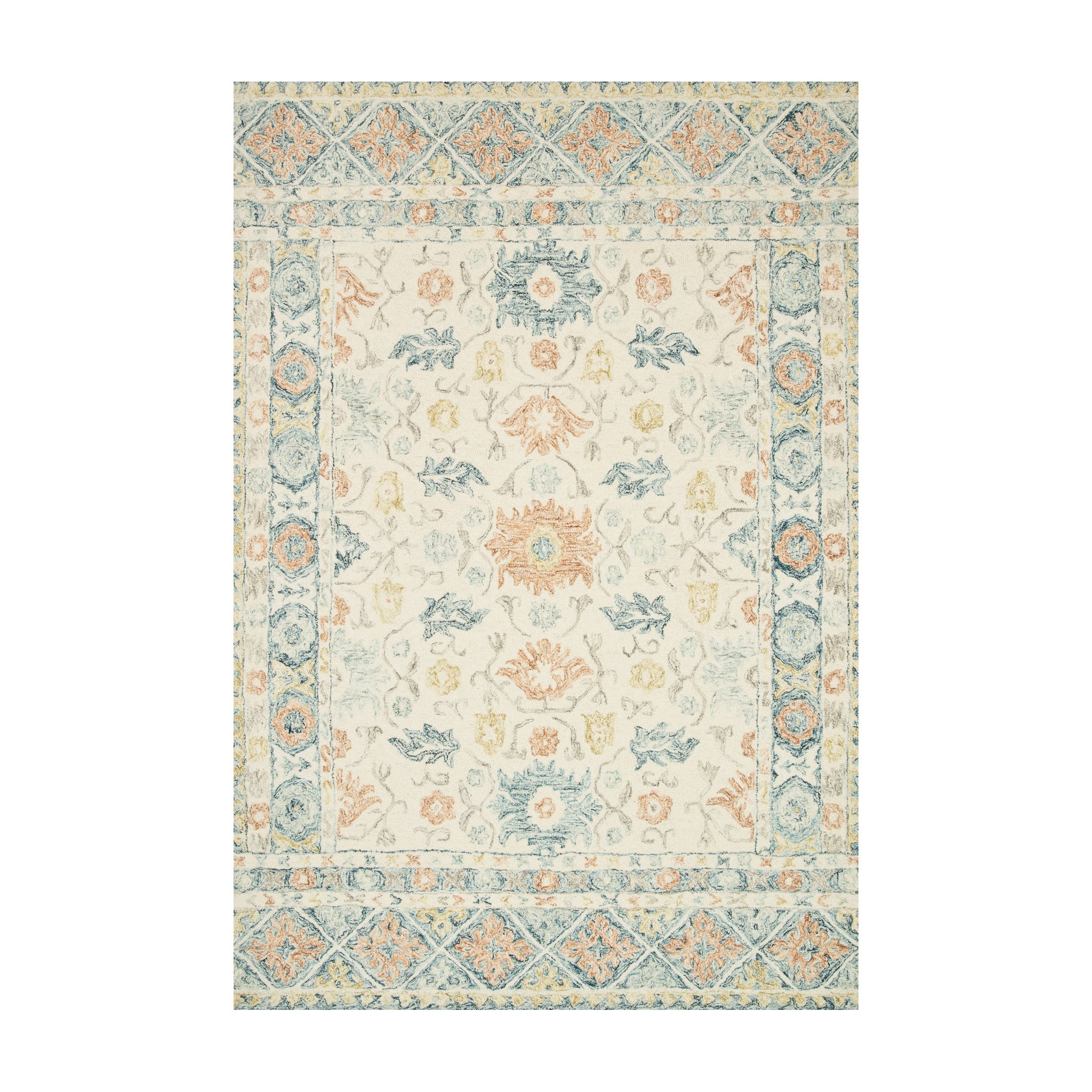 Loloi Norabel Ivory / Multi Rug RUGS - wool Loloi 18" x 18"