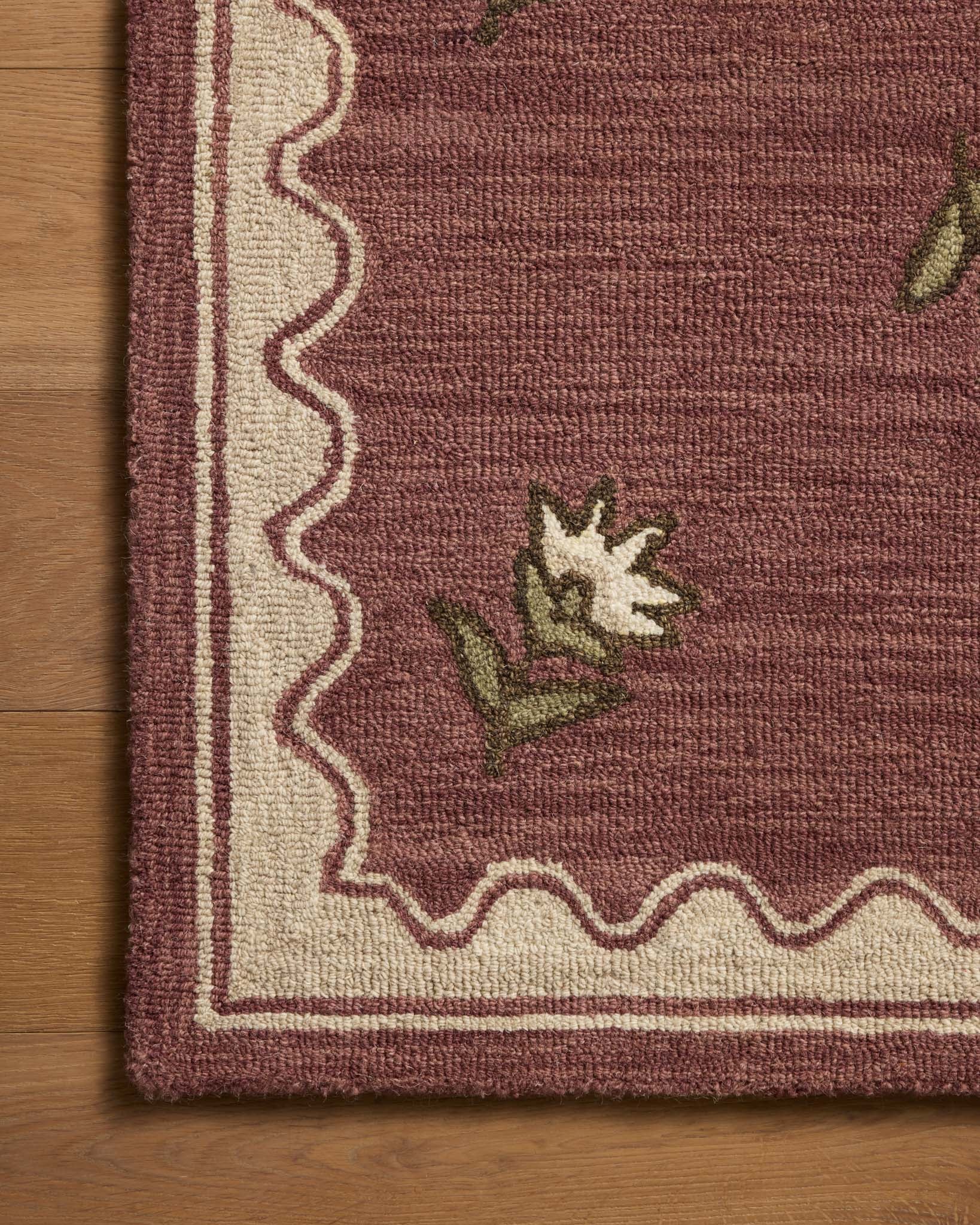 Chris Loves Julia x Loloi Norah Berry / Natural Rug - Rug & Weave