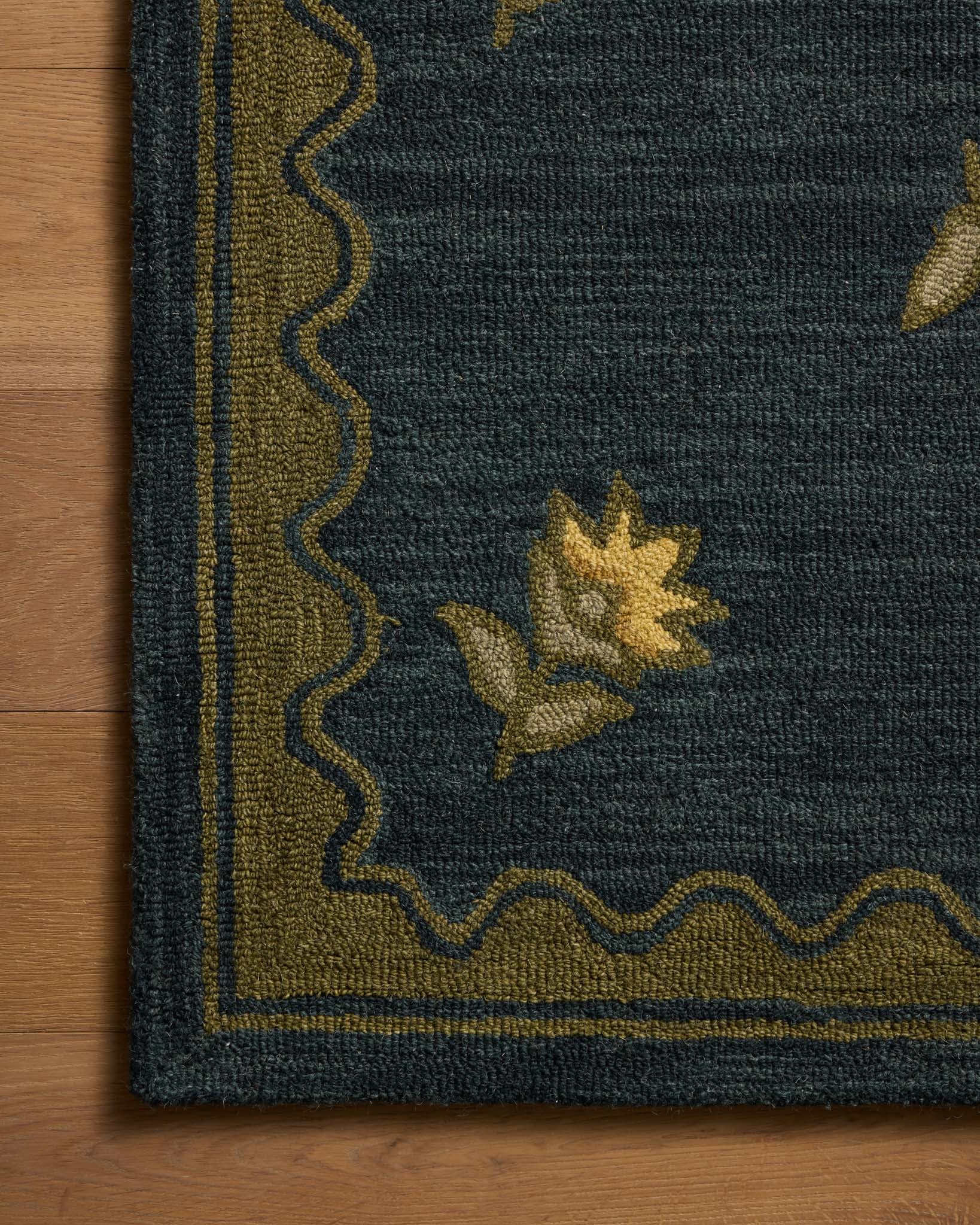 Chris Loves Julia x Loloi Norah Midnight / Olive Rug - Rug & Weave