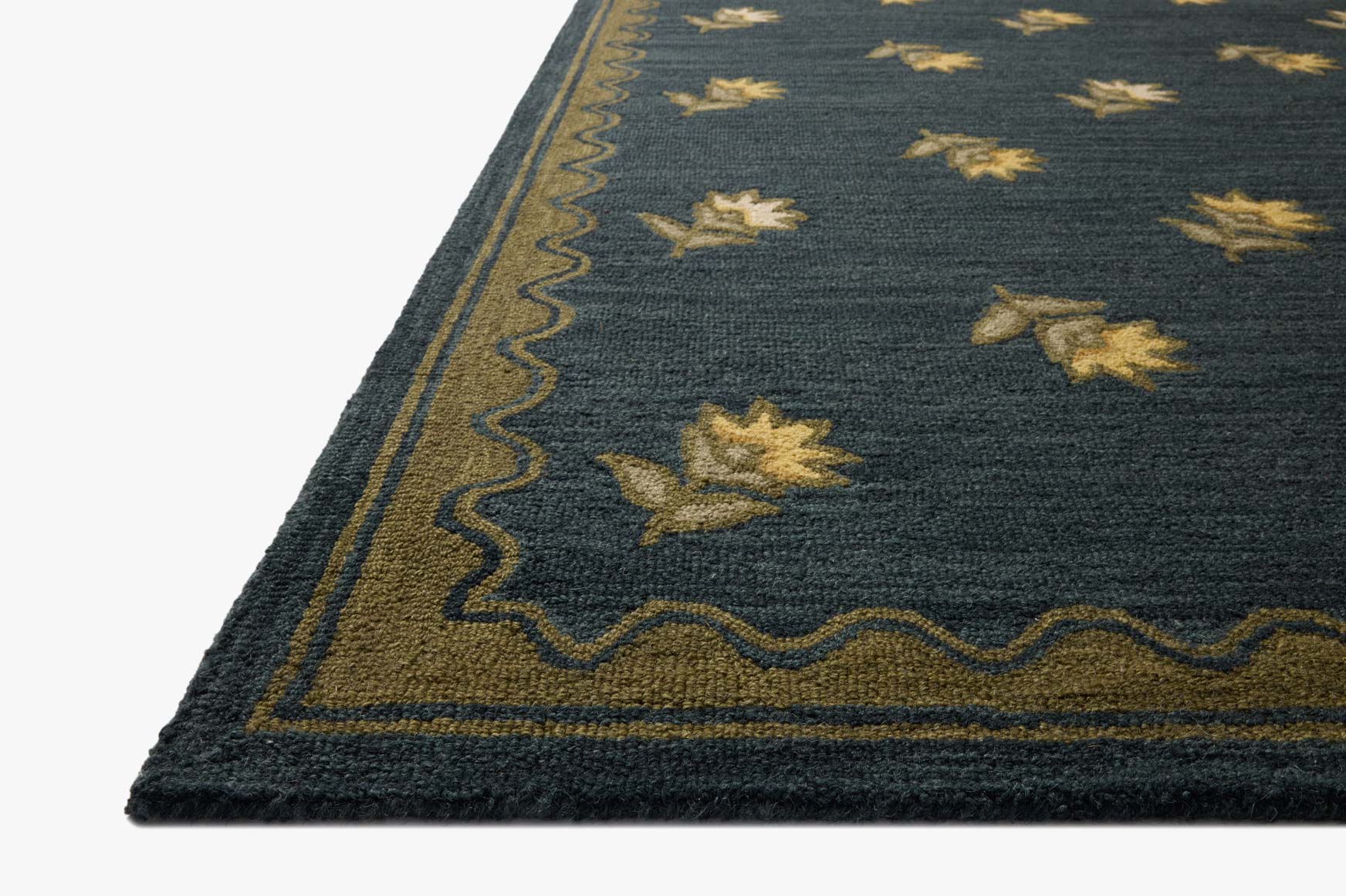 Chris Loves Julia x Loloi Norah Midnight / Olive Rug - Rug & Weave