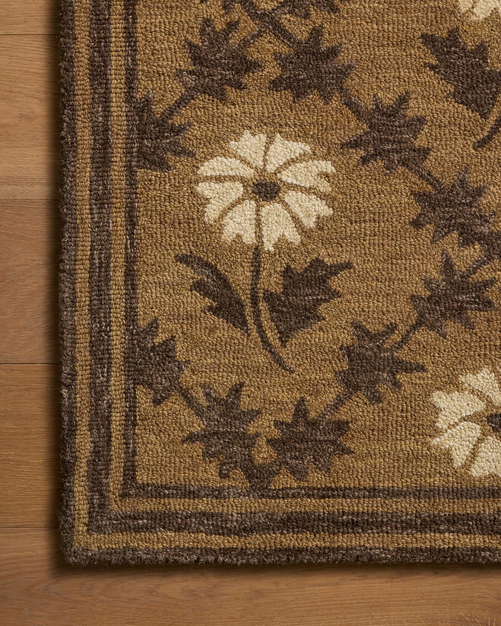 Chris Loves Julia x Loloi Norah Tan / Espresso Rug - Rug & Weave
