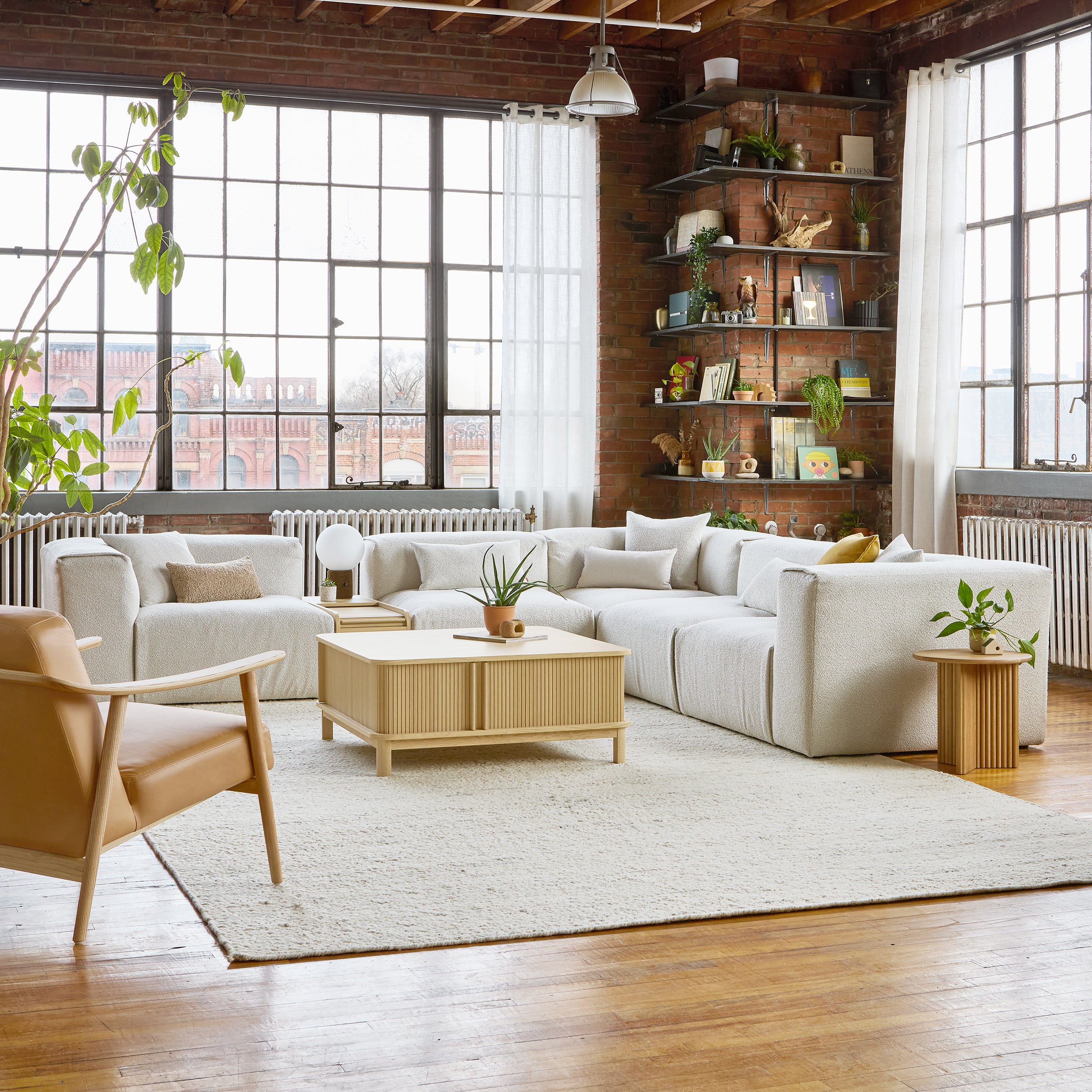 Gus* Nest Modular 5-PC Corner Sectional FURNITURE - sofa Gus