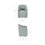 Darcy Rolling Dining Chair FURNITURE - dining chair Moe's Furniture