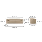 Thea 109" Sofa FURNITURE - sofa Moe's Furniture