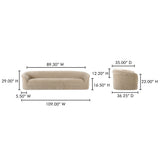 Thea 109" Sofa FURNITURE - sofa Moe's Furniture