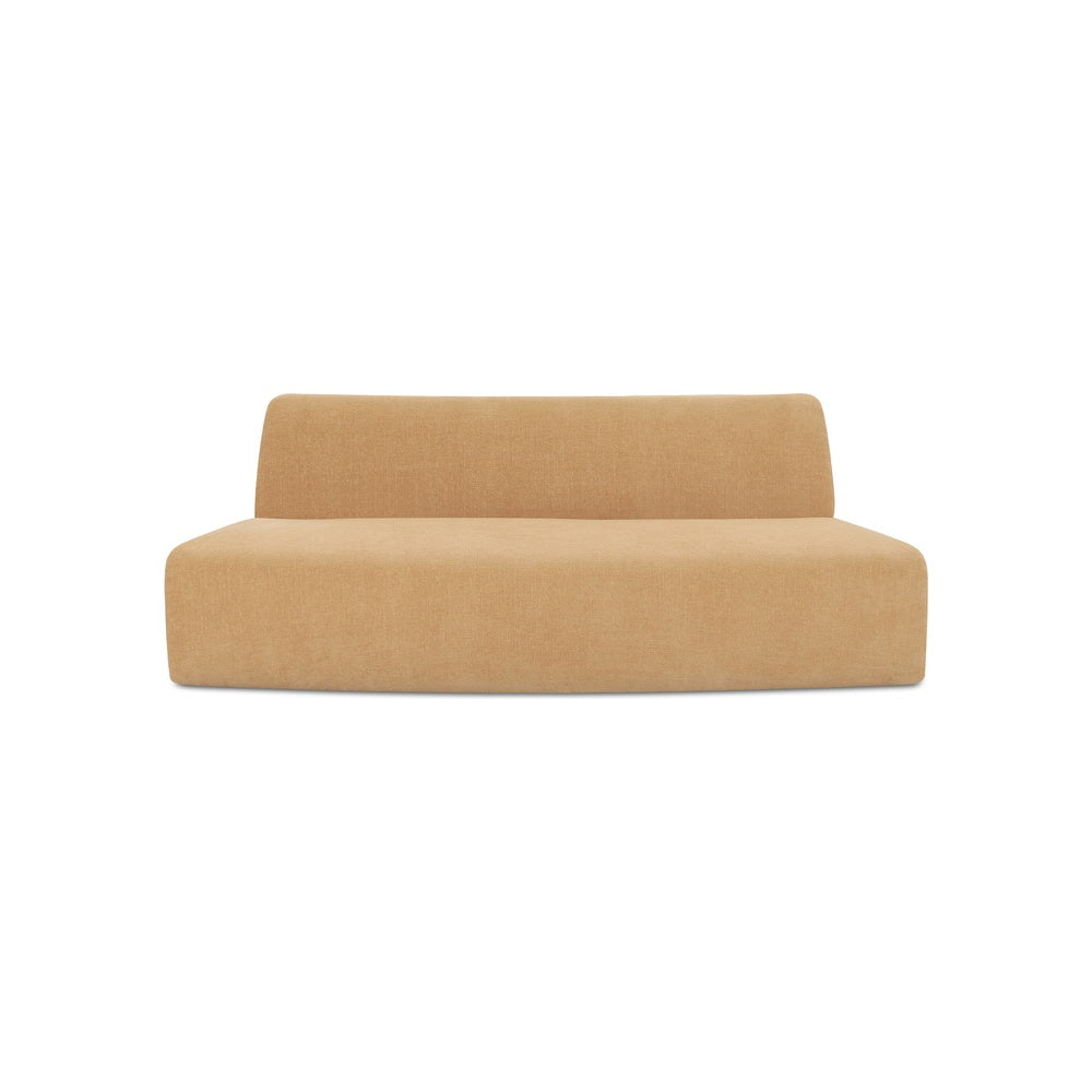 Niomi Convex 81" Sofa FURNITURE - sofas Moe's Furniture Golden Yellow