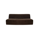 Niomi Convex 81" Sofa FURNITURE - sofas Moe's Furniture Dark Brown