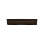 Niomi 2 Piece Concave Modular Sectional FURNITURE - sectionals Moe's Furniture Dark Brown