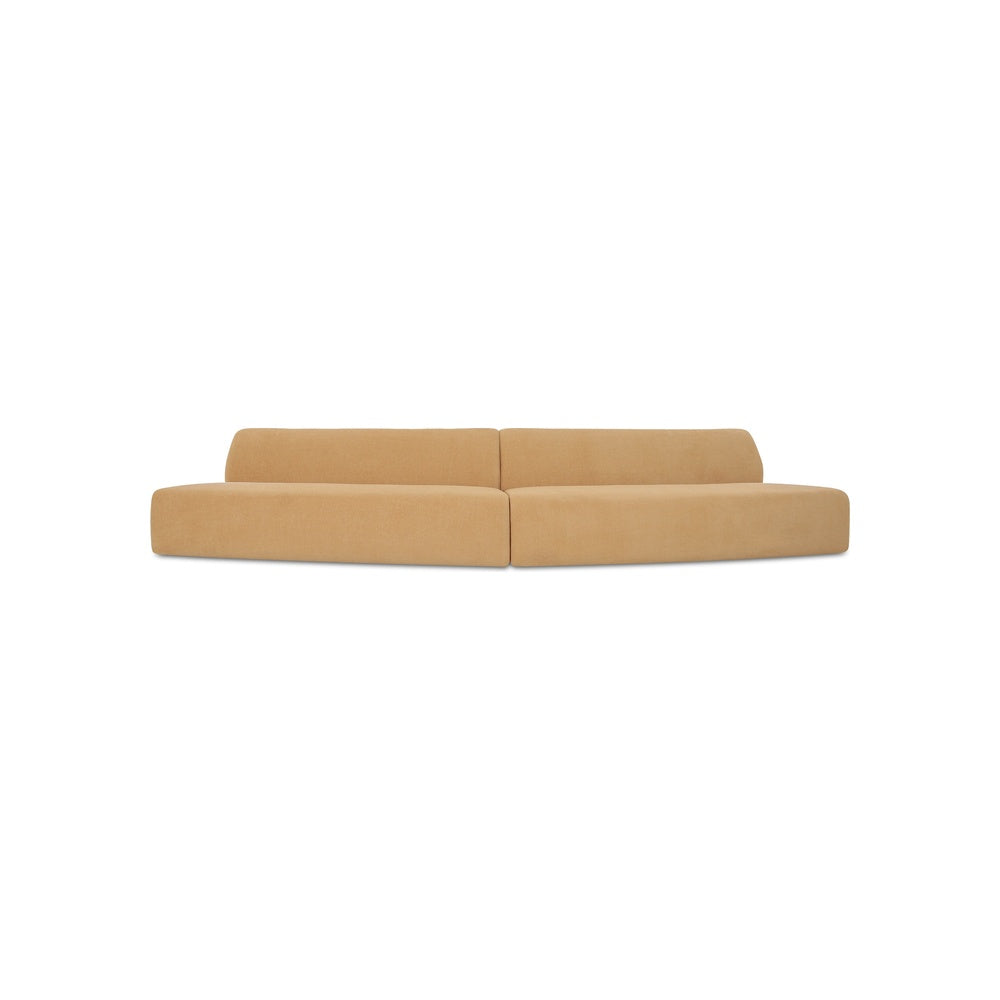 Niomi 2 Piece Convex Modular Sectional FURNITURE - sectionals Moe's Furniture Golden Yellow