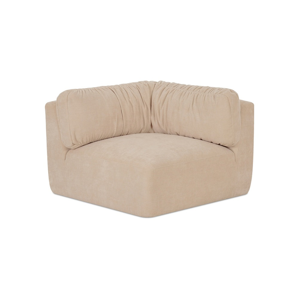 Mateena Corner Chair FURNITURE - lounge chair Moe's Furniture Oatmeal