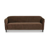 Rye 85" Sofa FURNITURE - sofa Moe's Furniture Dark Brown Faux Mohair
