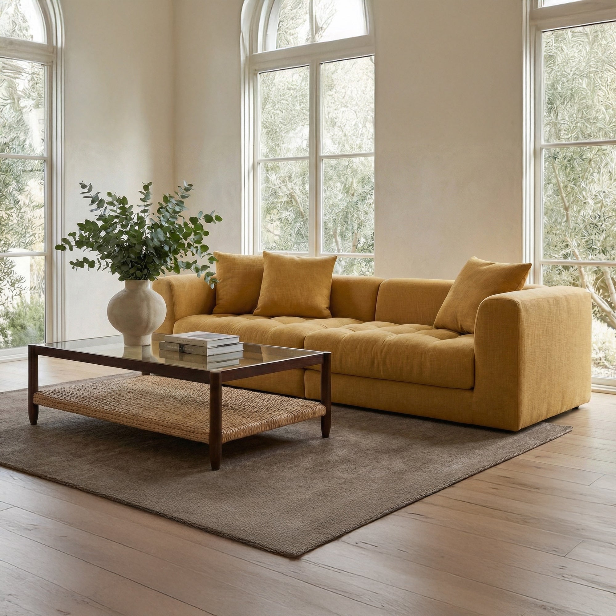 Damien 104" Modular Sofa FURNITURE - modular sofa Moe's Furniture