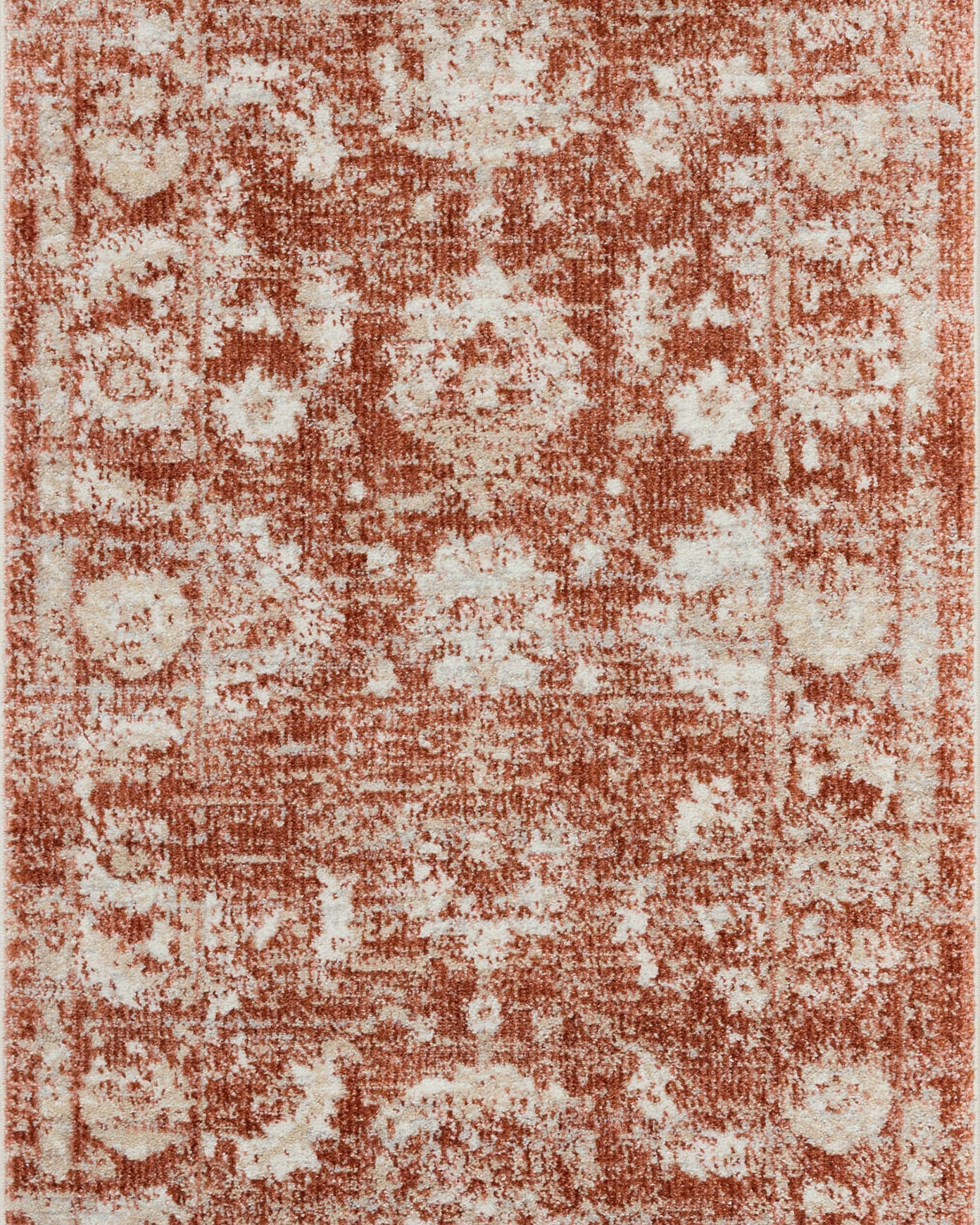 Loloi Odette Rust / Ivory Rug 0-RUGS-patterned Loloi