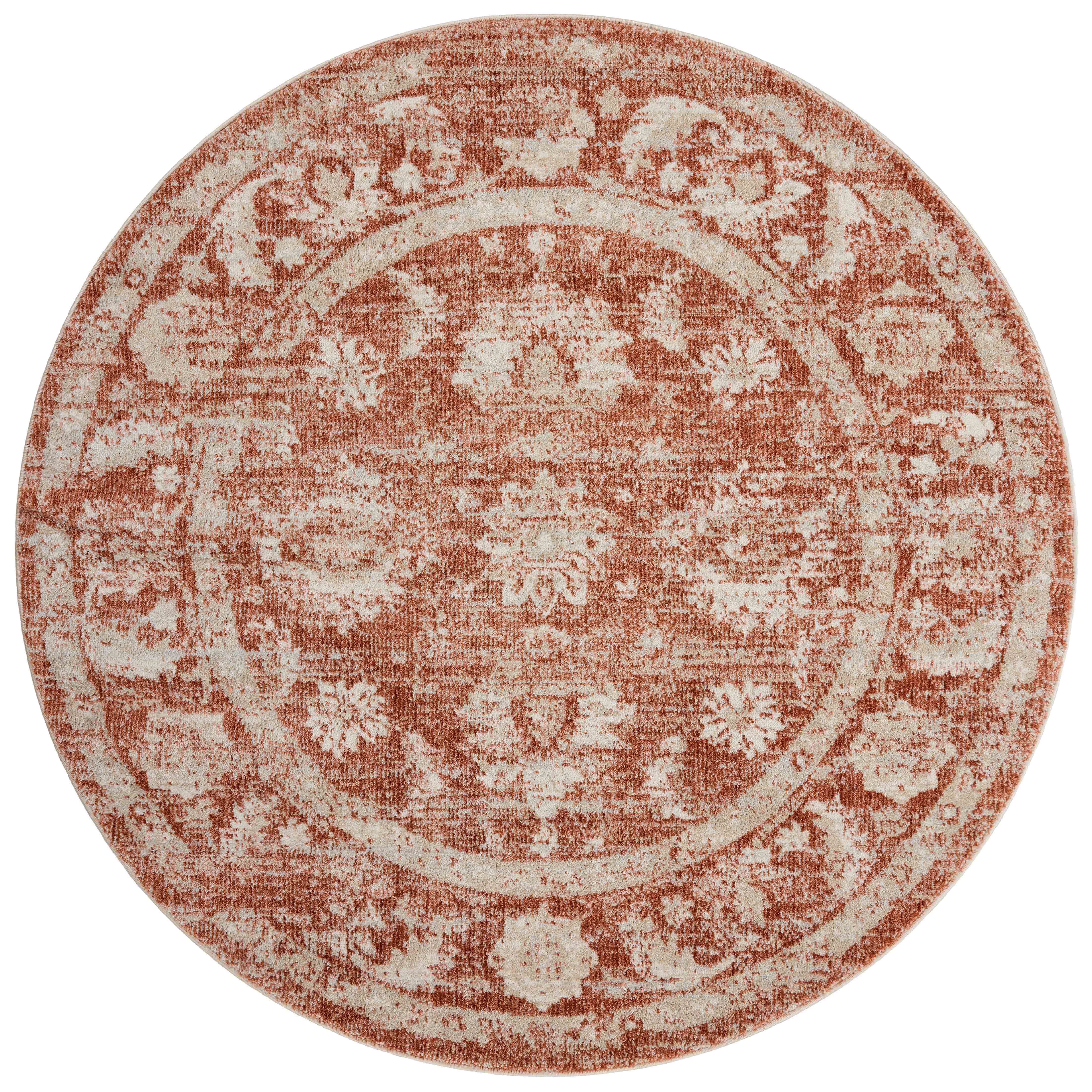 Loloi Odette Rust / Ivory Rug 0-RUGS-patterned Loloi