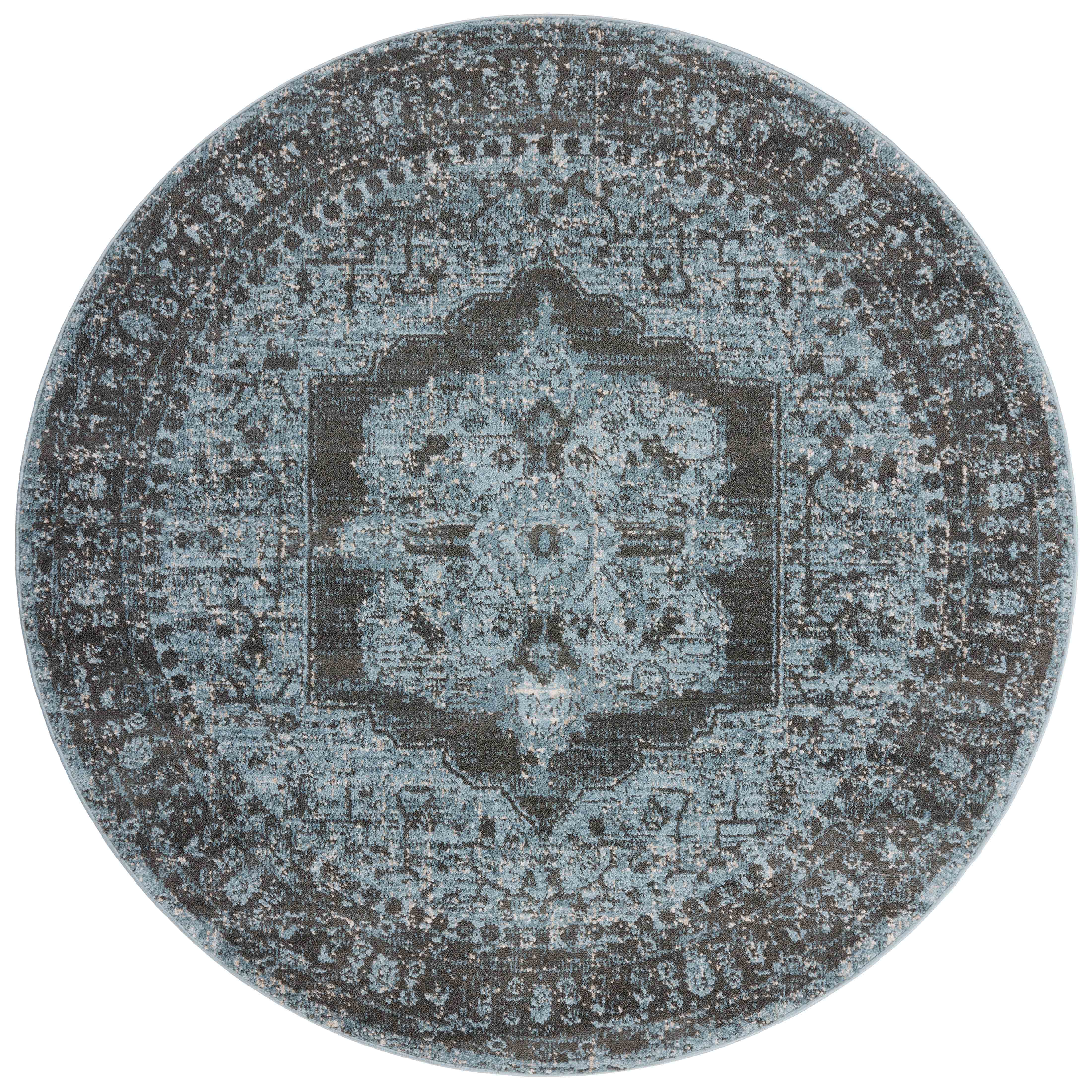 Loloi Odette Sky / Charcoal Rug 0-RUGS-patterned Loloi