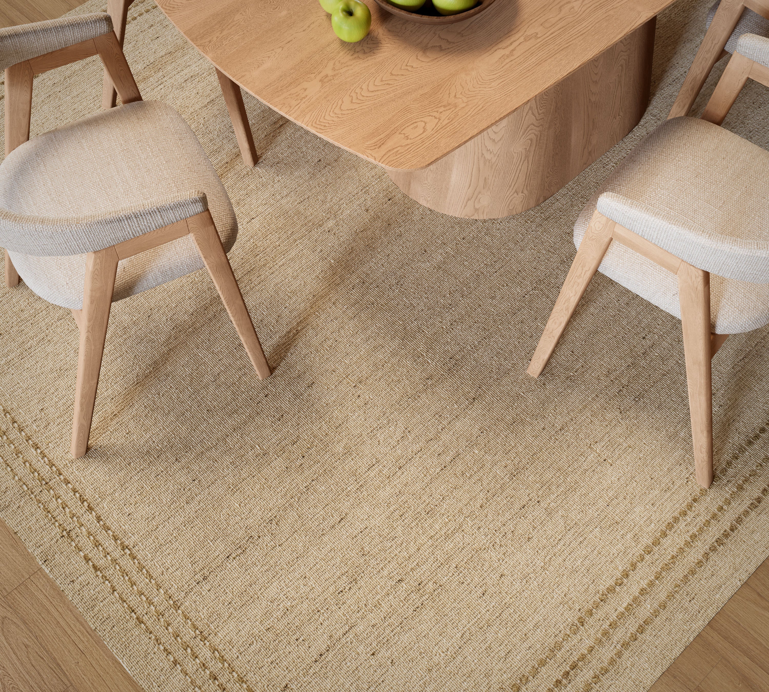 Olivier Border Hand Loomed Rug RUGS - wool Momeni