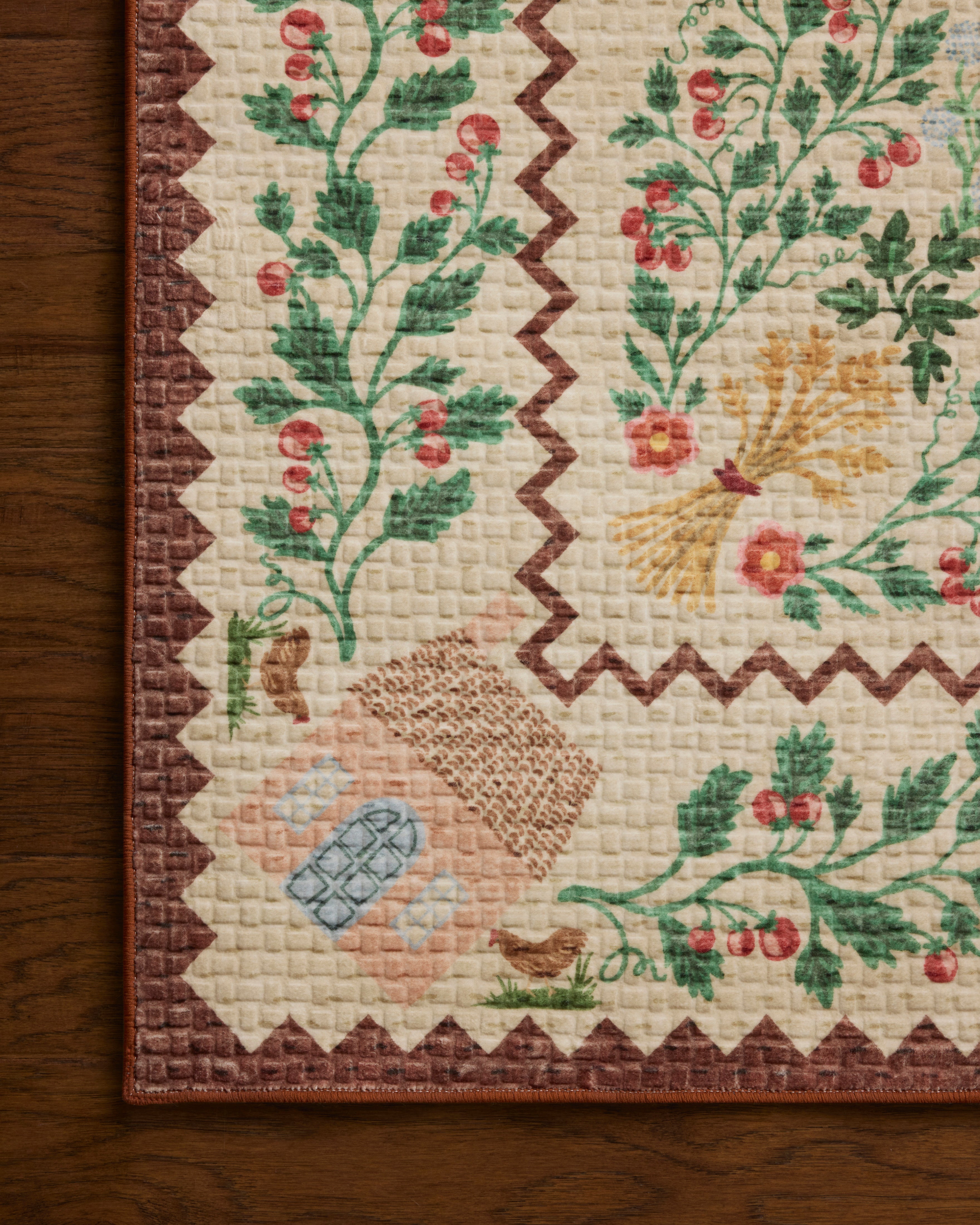 Rifle Paper Co. x Loloi Orchard Antique Ivory / Multi Machine Washable Rug RUGS - synthetic Loloi