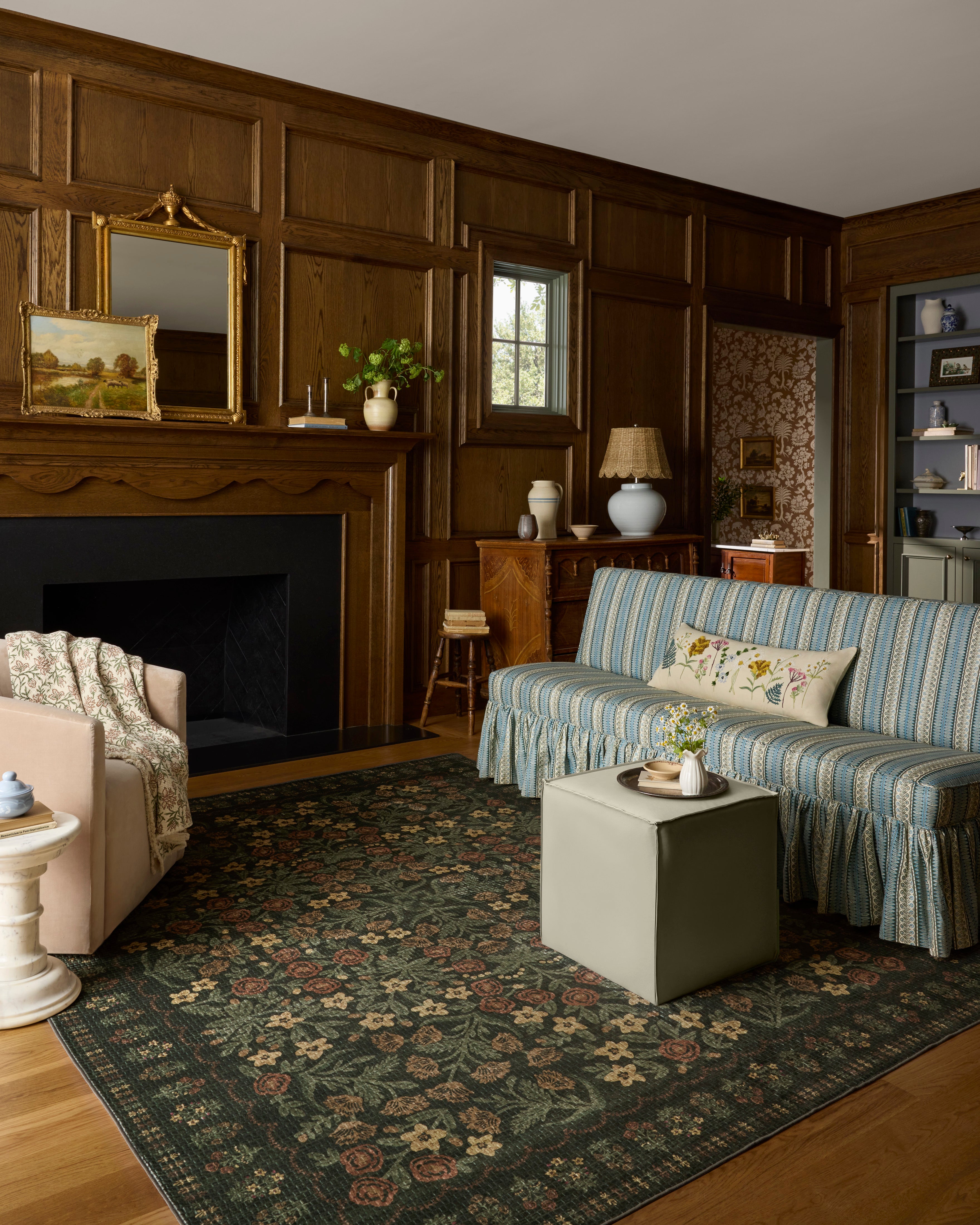 Rifle Paper Co. x Loloi Orchard Forest / Multi Machine Washable Rug RUGS - synthetic Loloi