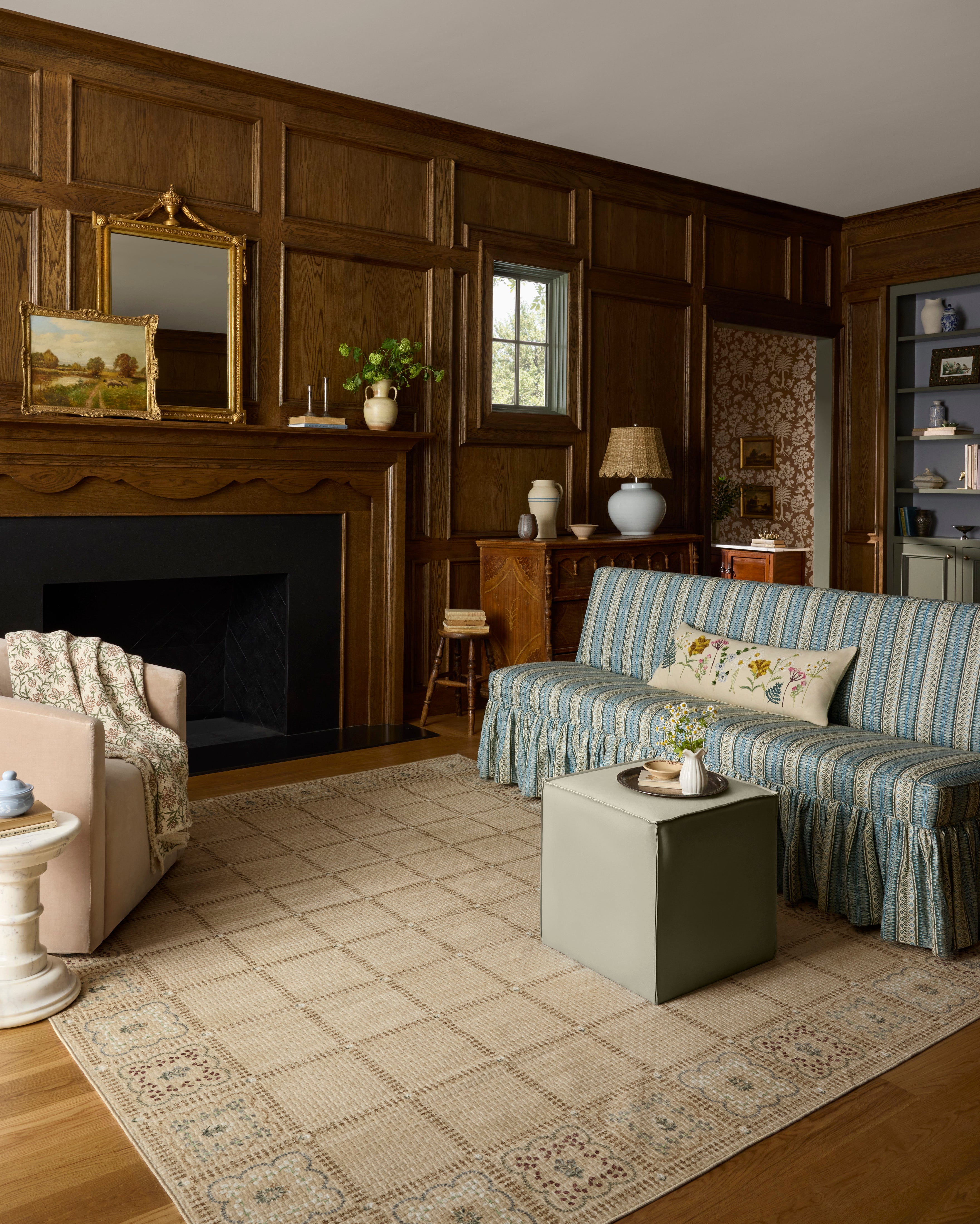 Rifle Paper Co. x Loloi Orchard Natural / Multi Machine Washable Rug RUGS - synthetic Loloi