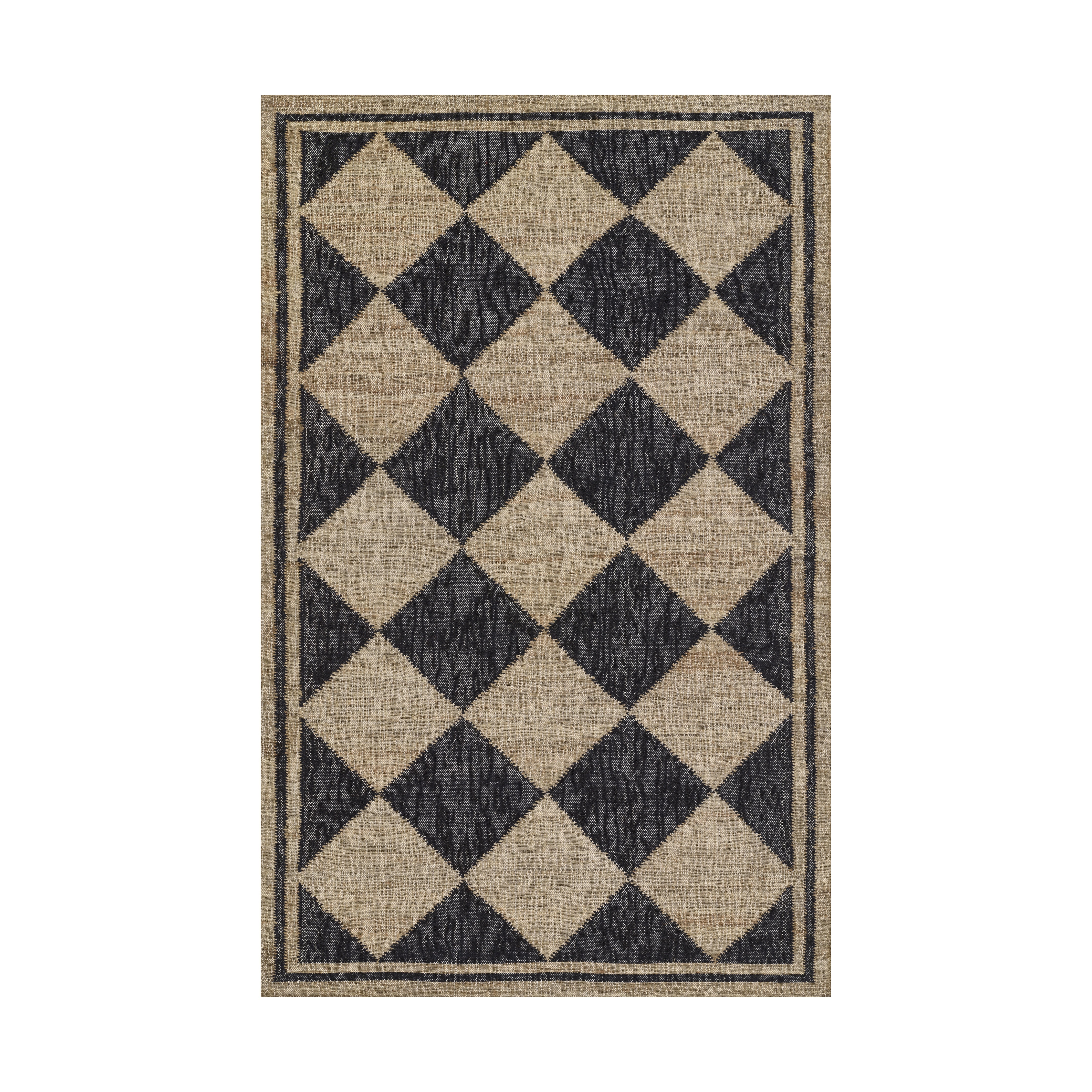 Orchard Court Hand Woven Jute Rug RUGS - jute Momeni Black 2' x 3'