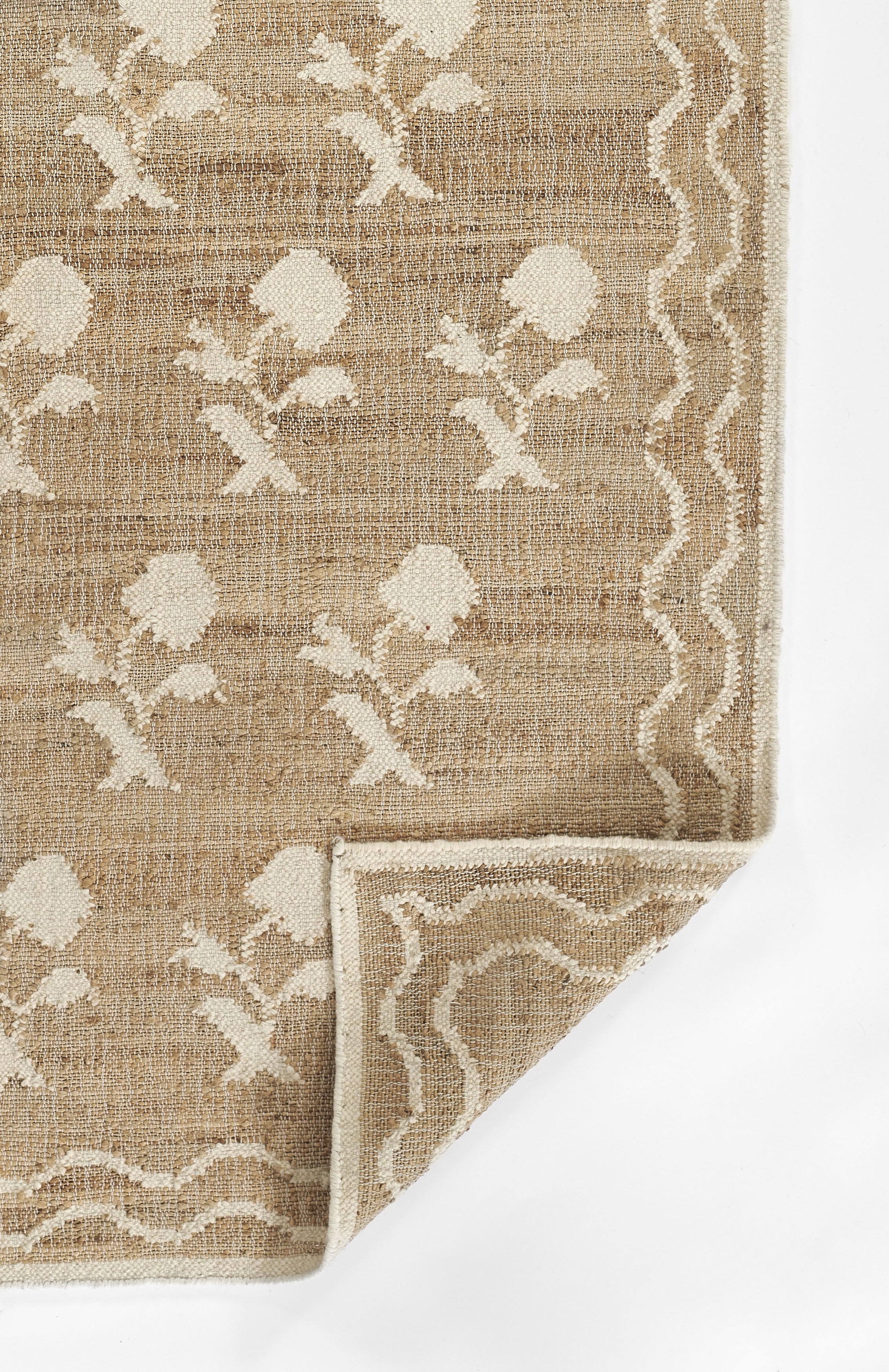 Orchard Block Print Hand Woven Jute Rug RUGS - jute Momeni