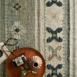 Loloi Owen Aqua / Ink Rug RUGS - wool Loloi