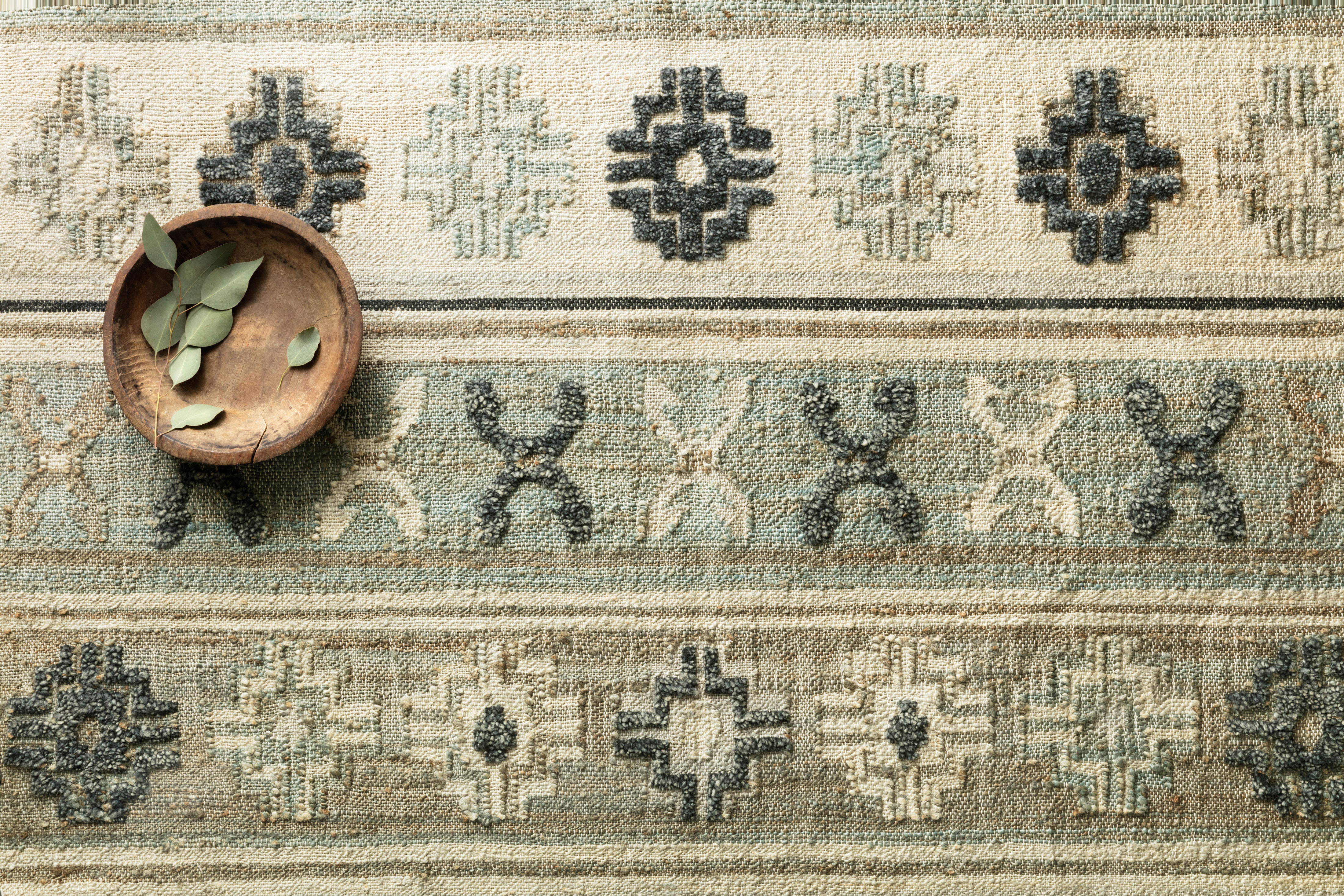 Loloi Owen Aqua / Ink Rug RUGS - wool Loloi