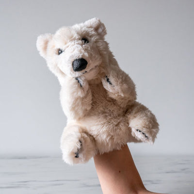 Polar Bear Hand Puppet - Rug & Weave