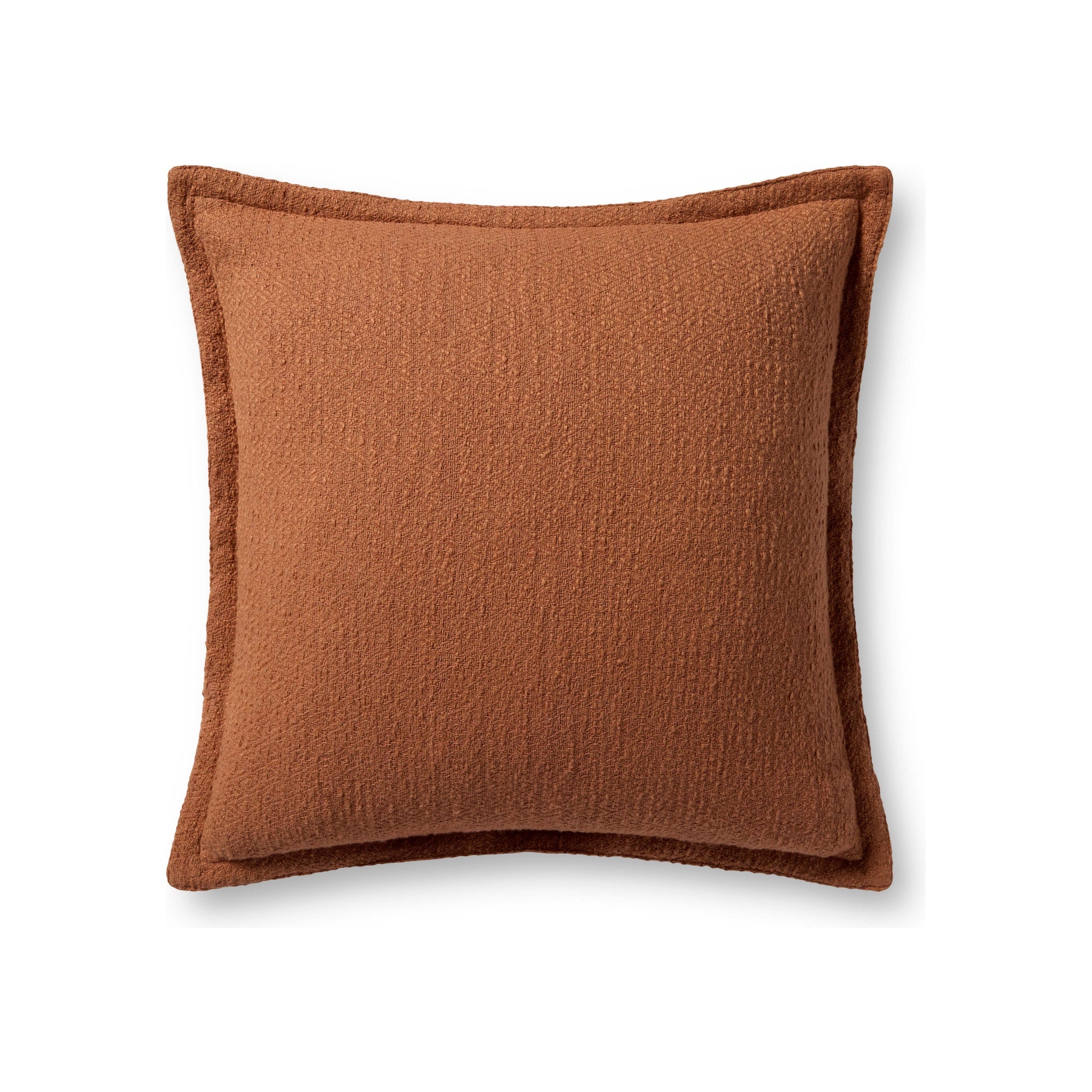 Chris Loves Julia x Loloi Morris Pillow, Orange 22x22 Cover Only