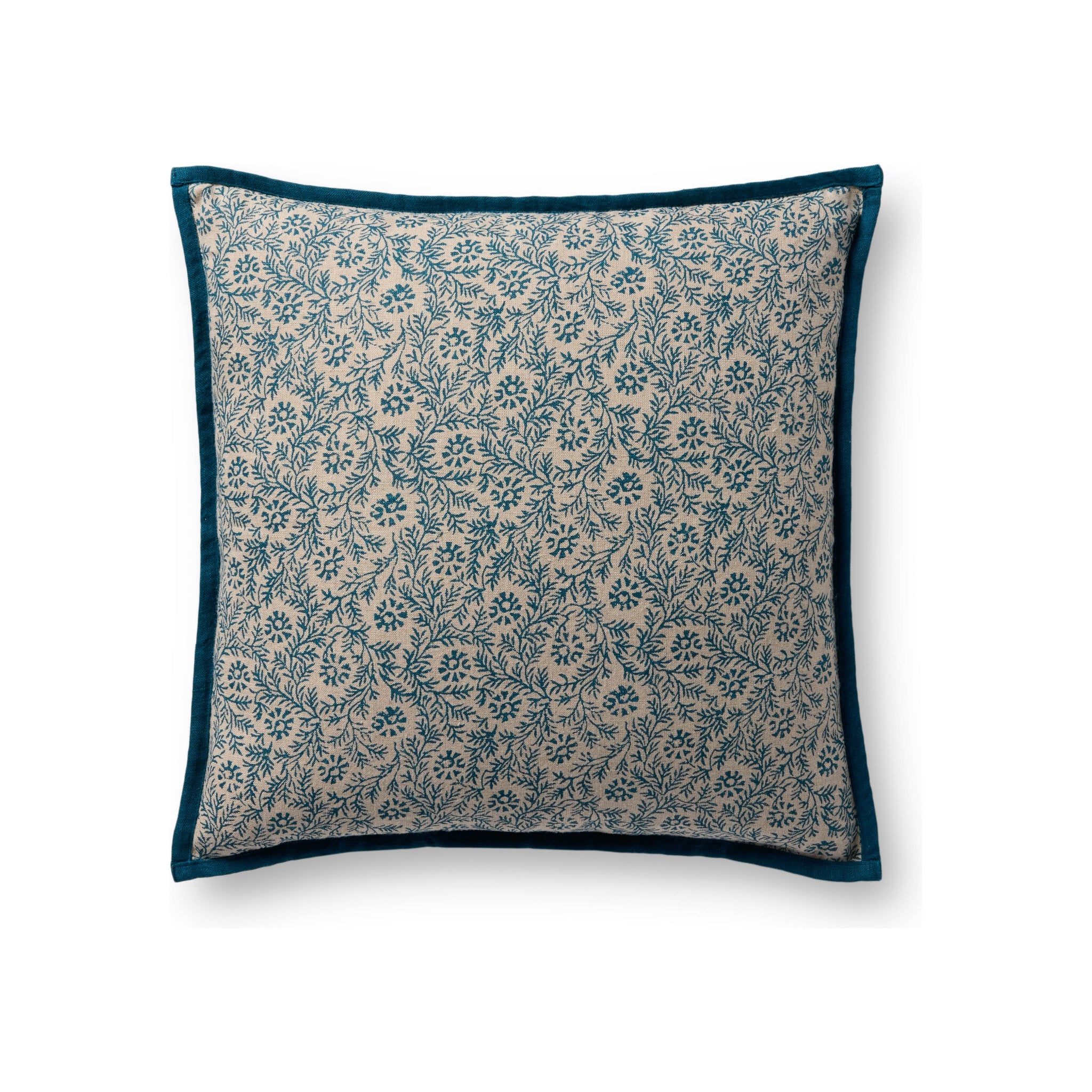 Loloi Lily Mae Pillow, Blue 18x18 Cover Only
