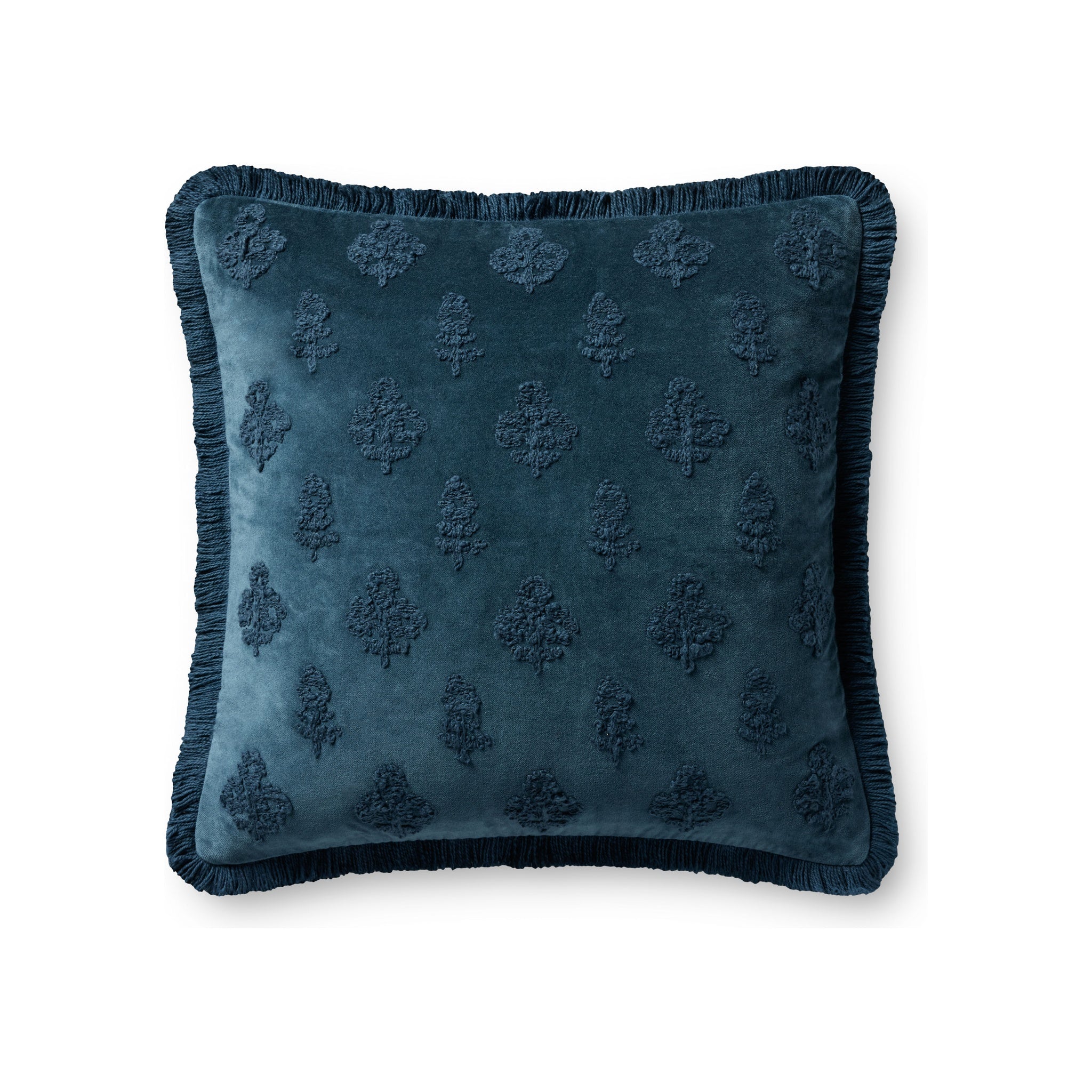 Chris Loves Julia x Loloi Darla Pillow, Navy 18x18 Cover Only