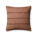 Loloi Boone Pillow Throw Pillows Loloi Rustic Brown 26x26 Cover Only