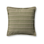 Chris Loves Julia x Loloi Howie Pillow Throw Pillows Loloi Green / Natural 22x22 Cover Only