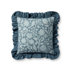 Chris Loves Julia x Loloi Kathleen Pillow Throw Pillows Loloi Blue 18x18 Cover Only