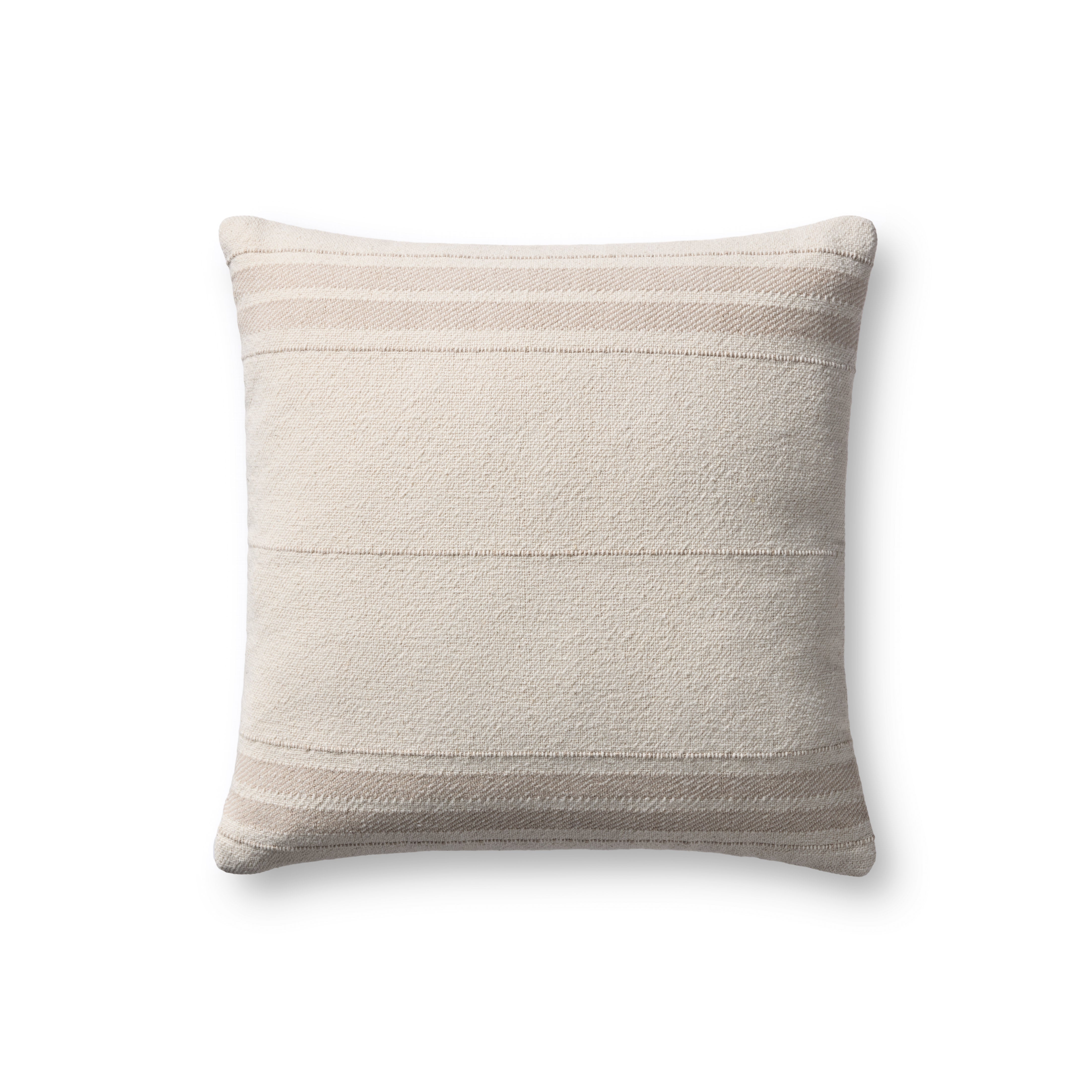 Magnolia Home by Joanna Gaines x Loloi Selena Natural / Ivory Pillow Throw Pillows Loloi Cover Only