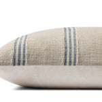 Magnolia Home by Joanna Gaines x Loloi Lincoln Natural / Blue Pillow Throw Pillows Loloi