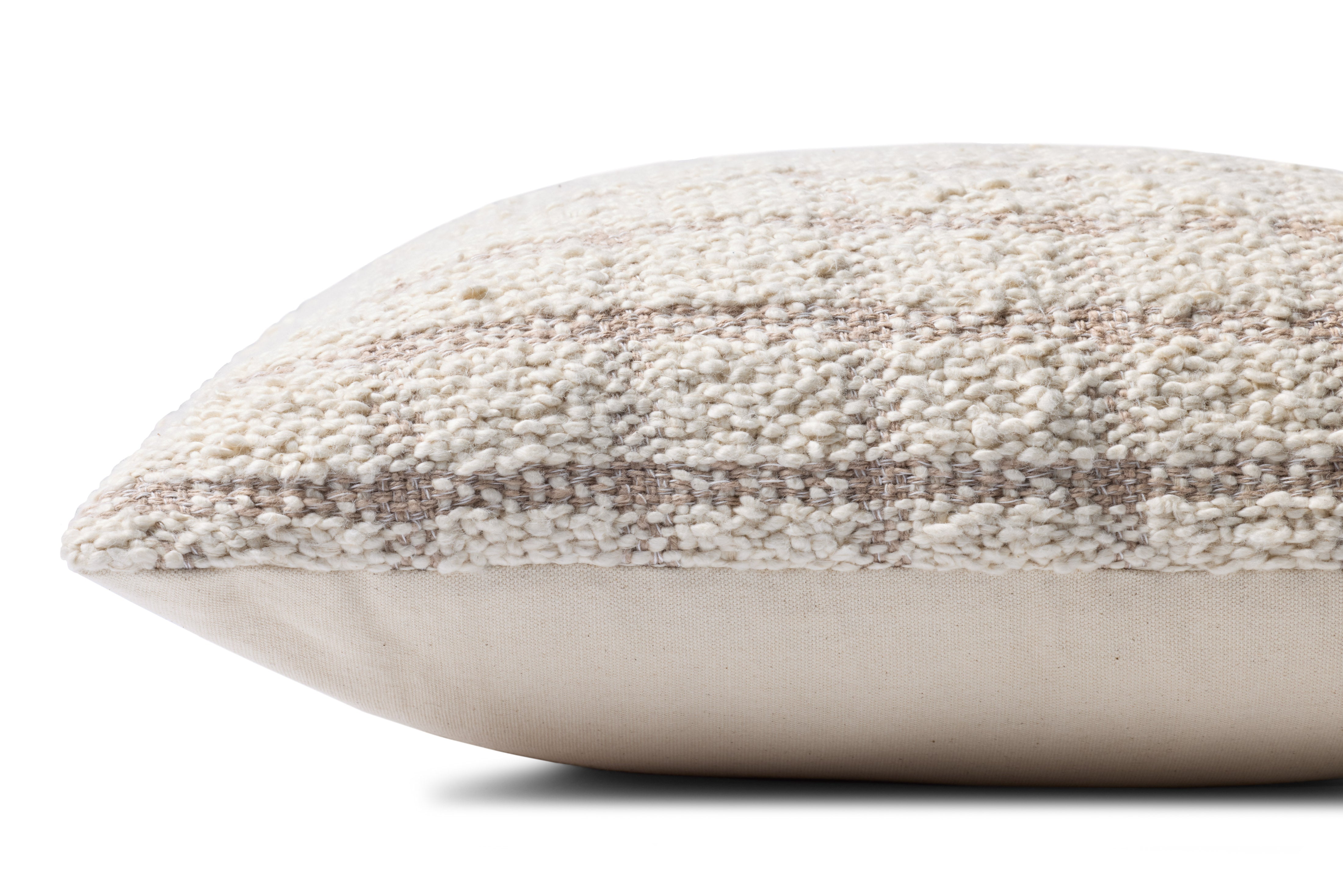 Magnolia Home by Joanna Gaines x Loloi Erin Ivory / Natural Pillow Throw Pillows Loloi