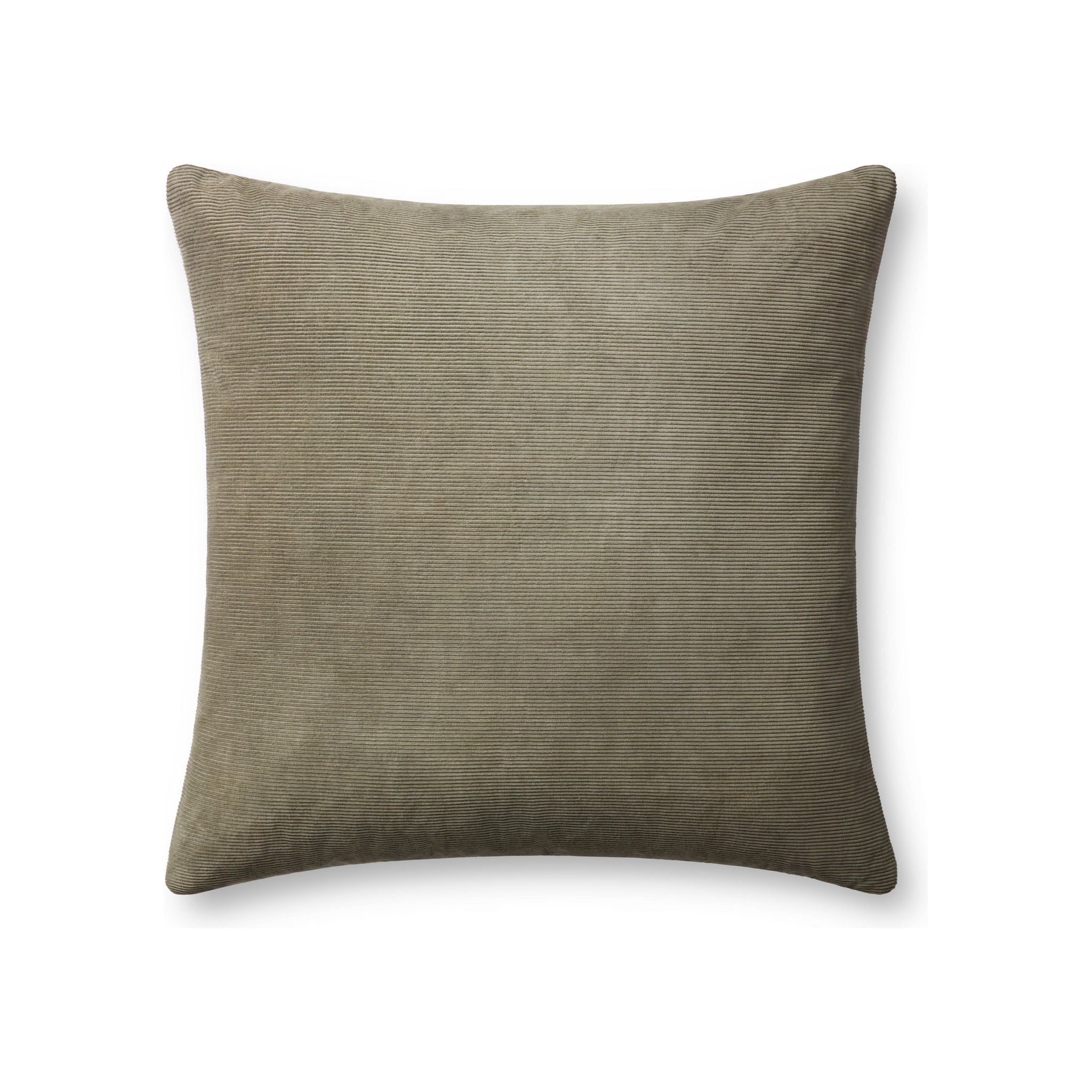 Magnolia Home by Joanna Gaines x Loloi Beatrice Pillow, Olive 22" x 22" Cover Only