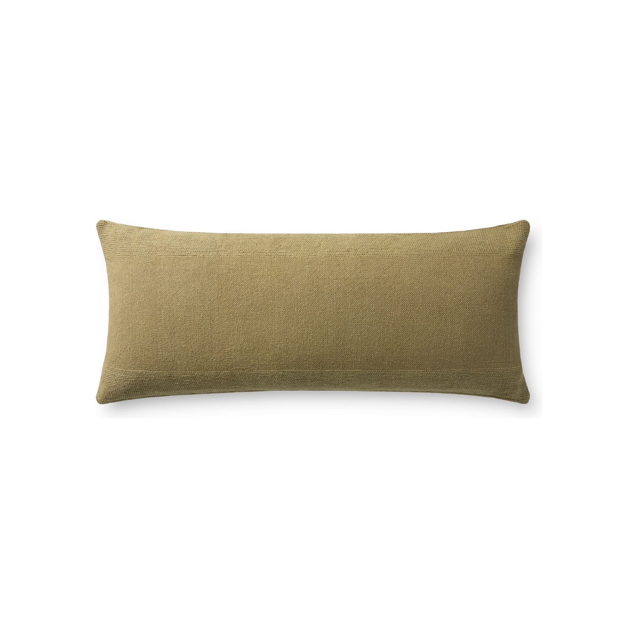 Leanne Ford x Loloi Medlock Pillow, Olive 13" x 35" Cover Only