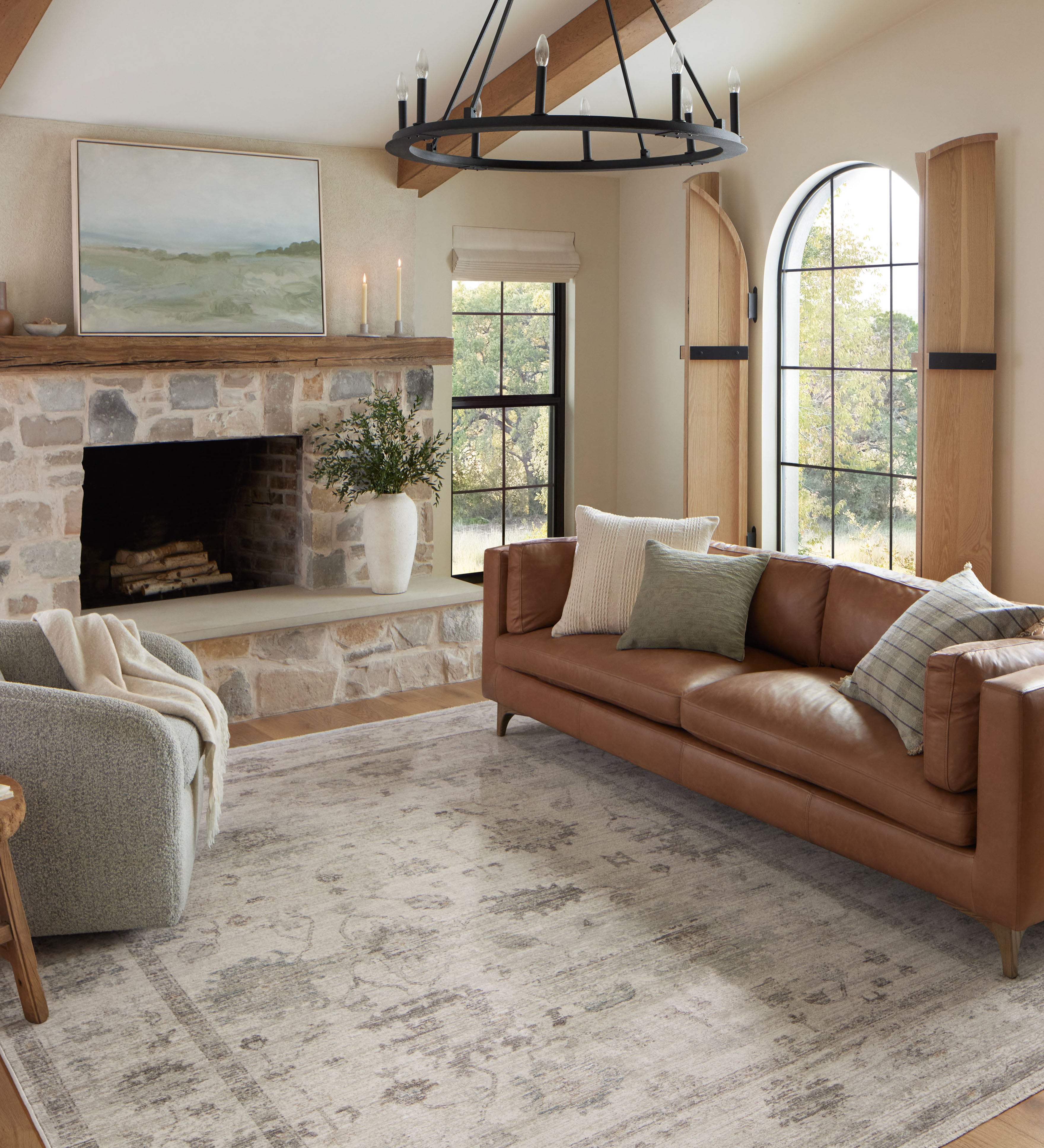 Magnolia Home by Joanna Gaines x Loloi Riley Pillow Throw Pillows Loloi