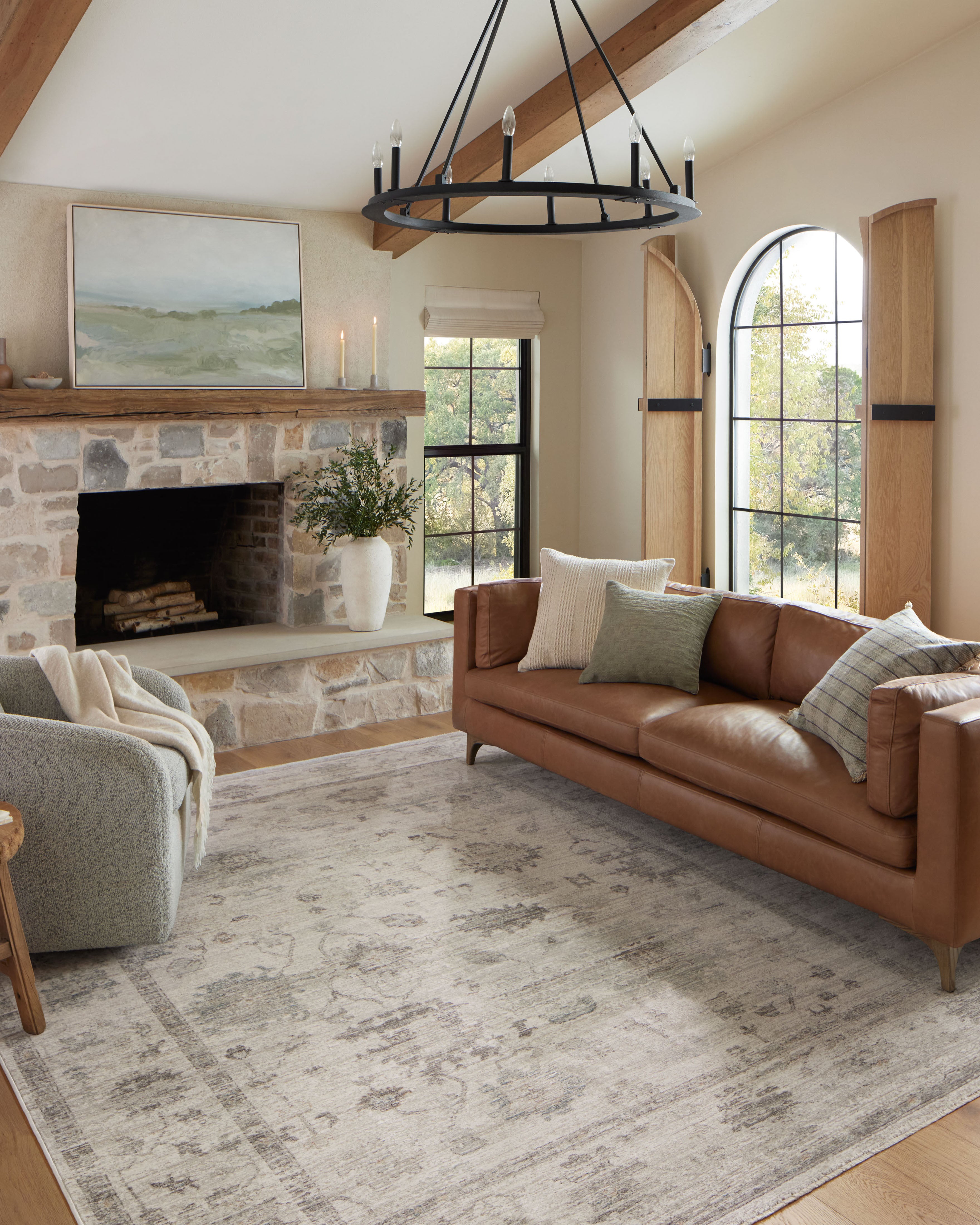 Magnolia Home by Joanna Gaines x Loloi Riley Pillow Throw Pillows Loloi