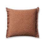 Magnolia Home by Joanna Gaines x Loloi Jett Pillow Cover 1 - PILLOWS - essentials Loloi Rust 22" x 22" Cover Only