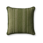 Loloi Edmund Pillow Throw Pillows Loloi Green / Ivory 20" x 20" Cover Only