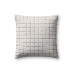 Magnolia Home by Joanna Gaines x Loloi Hattie Natural / Blue Pillow Throw Pillows Loloi Cover Only