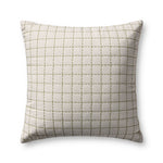 Magnolia Home by Joanna Gaines x Loloi Hattie Natural / Green Pillow Throw Pillows Loloi Cover Only